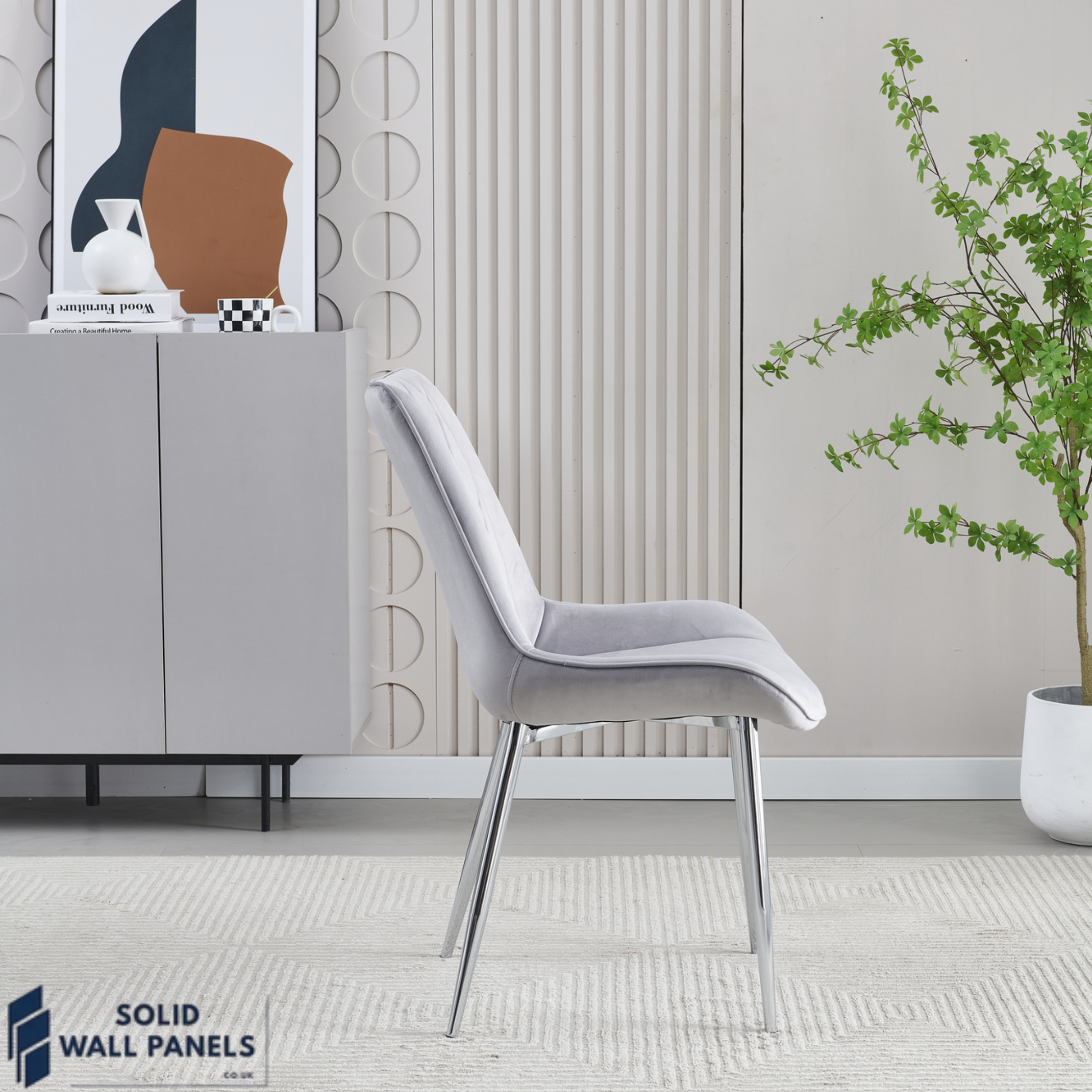 Modern Design Mortiz Velvet Dining Chair | 4 Colours Available