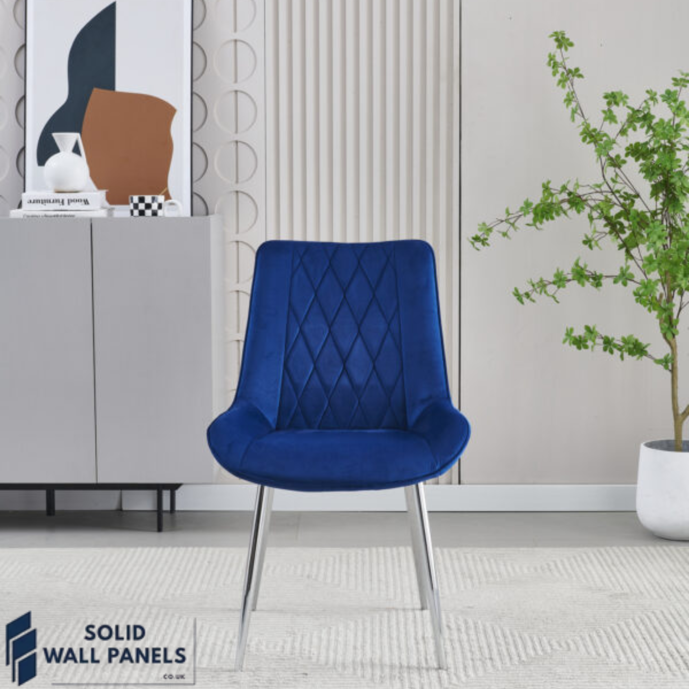 Modern Design Mortiz Velvet Dining Chair | 4 Colours Available