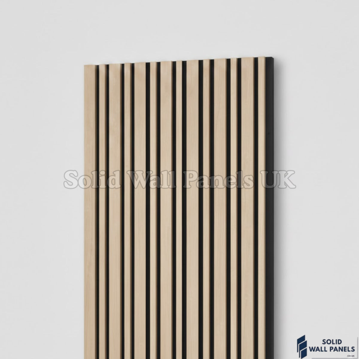 Multi Width Oak Acoustic Wall Panels – 240cm | Sound Absorbing Wooden Slat Panelling