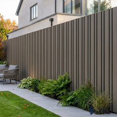 Multi Width PVC Outdoor Wall Panels UK | Dark Grey 240cm x 30cm (8 Panels Per Pack)