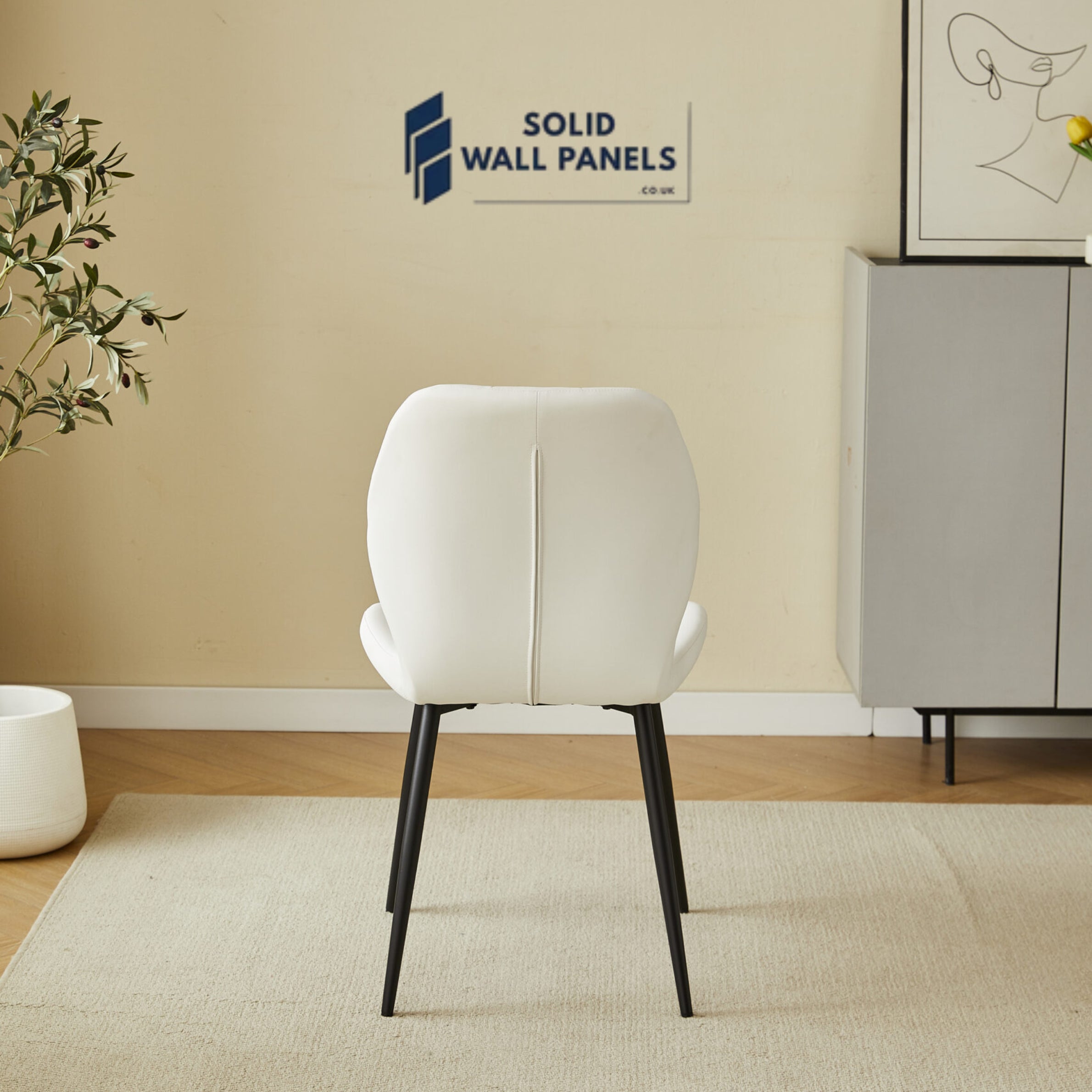 Oliver PU Leather Dining Chair | Black, Grey, White | Modern Design