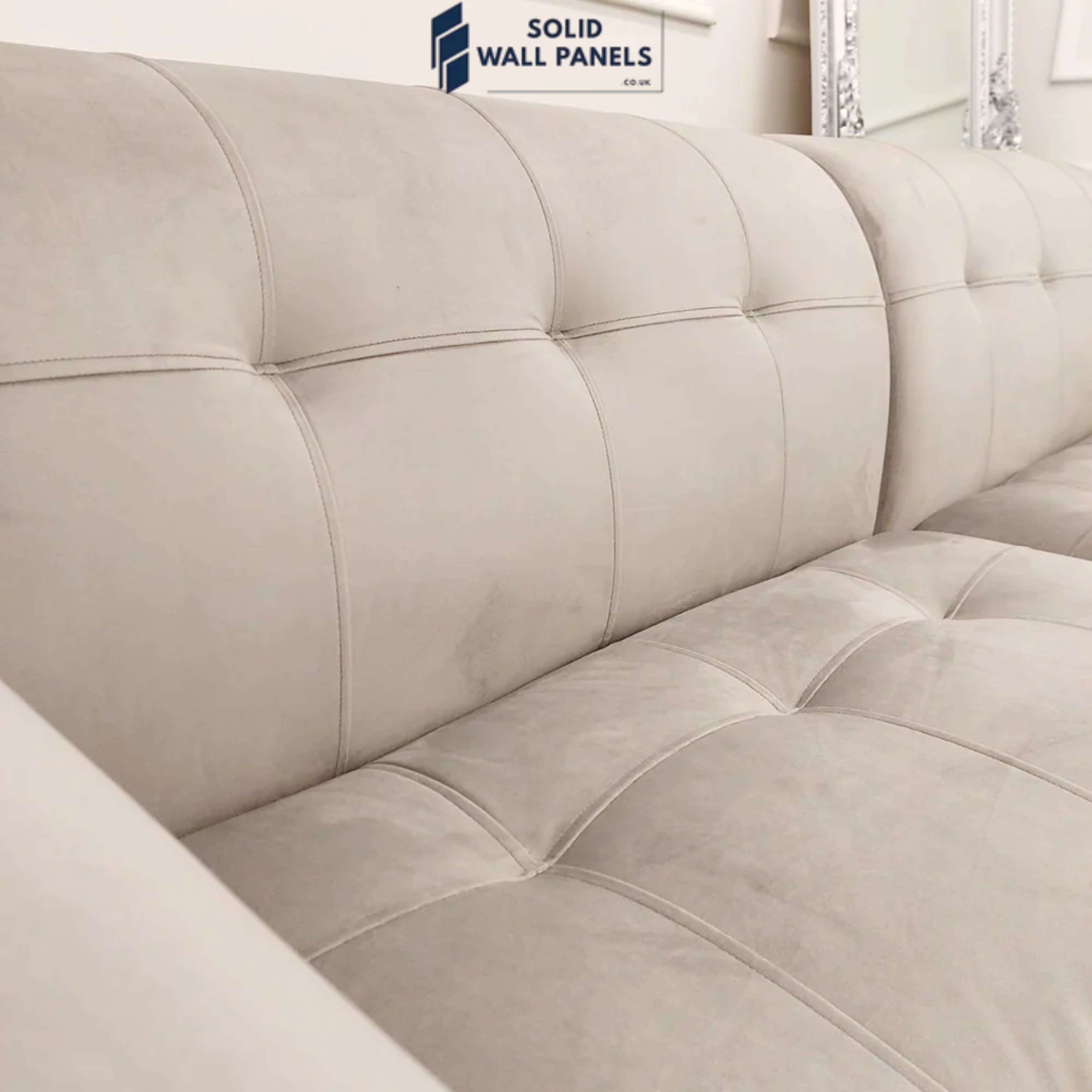 Oslo Premium Plush Velvet Fabric Corner 2 Piece Open Plan Sofa | Fast UK Delivery