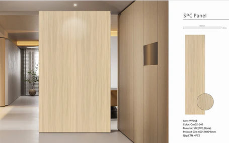 PVC Wall Panels – Dark Oak 60x240cm | Waterproof & Easy Install