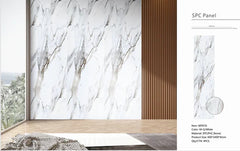 PVC Wall Panels –White Marble 60x240cm | Waterproof & Easy Install