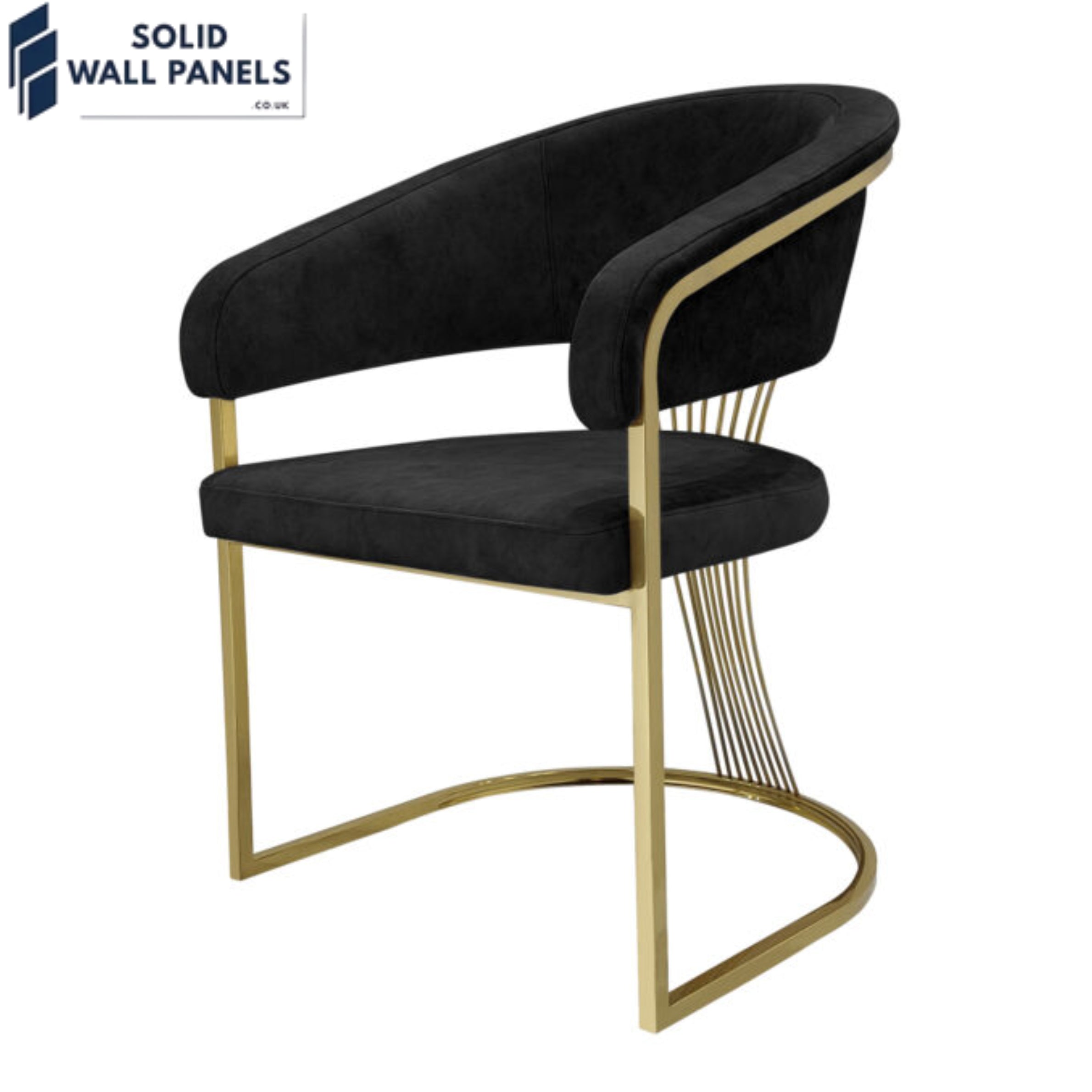 Premium Porado Leathaire Dining Chair Available in Silver & Gold Legs