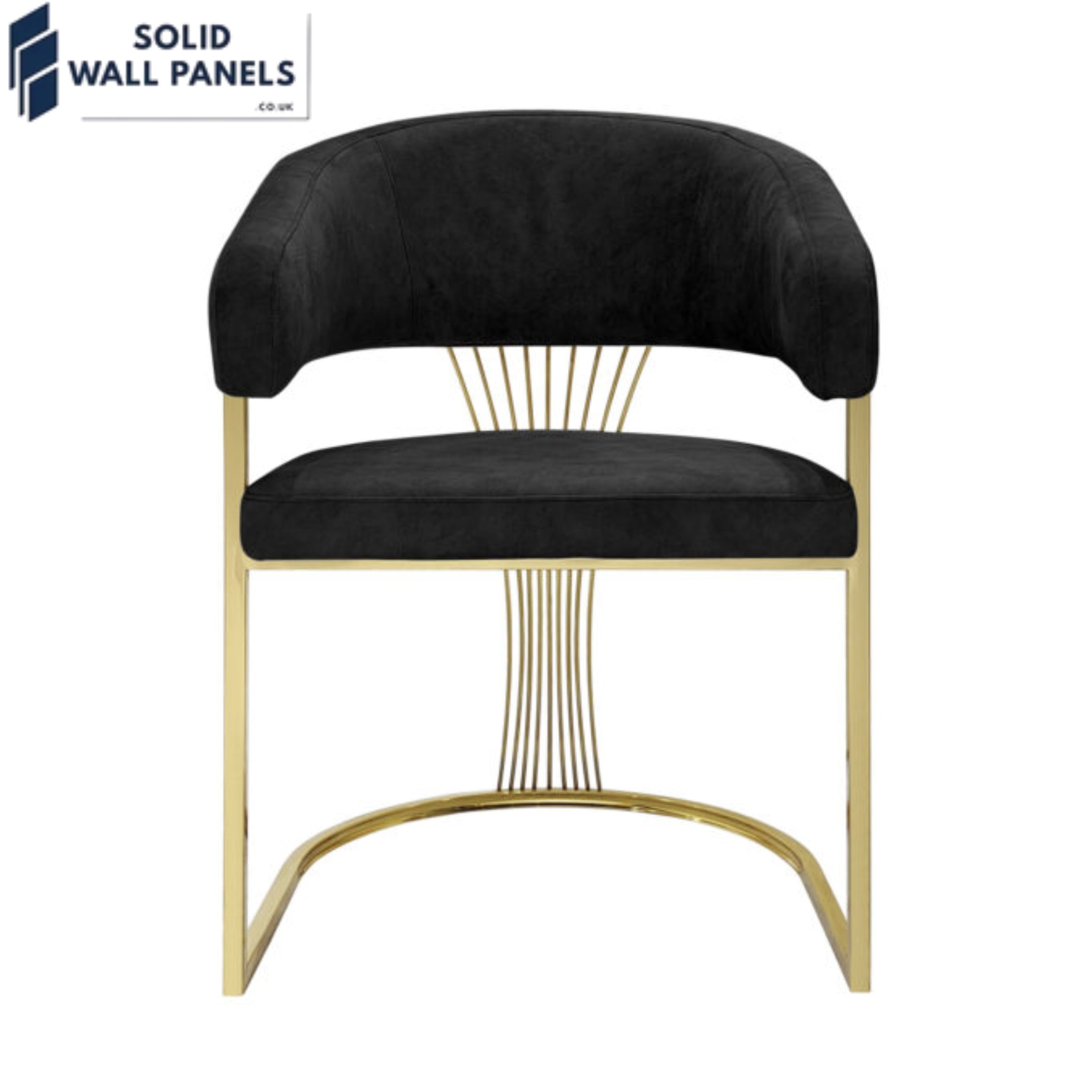 Premium Porado Leathaire Dining Chair Available in Silver & Gold Legs