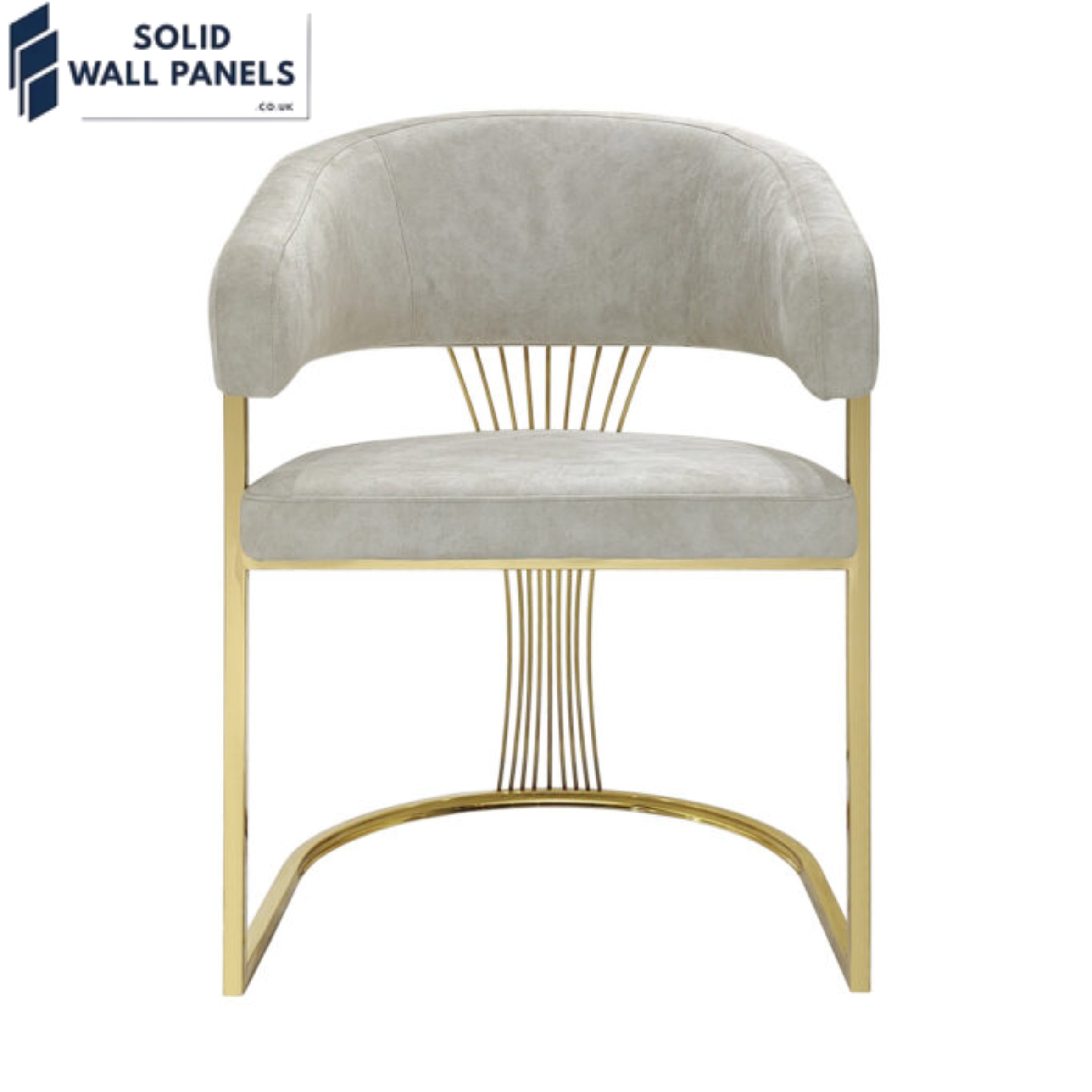 Premium Porado Leathaire Dining Chair Available in Silver & Gold Legs