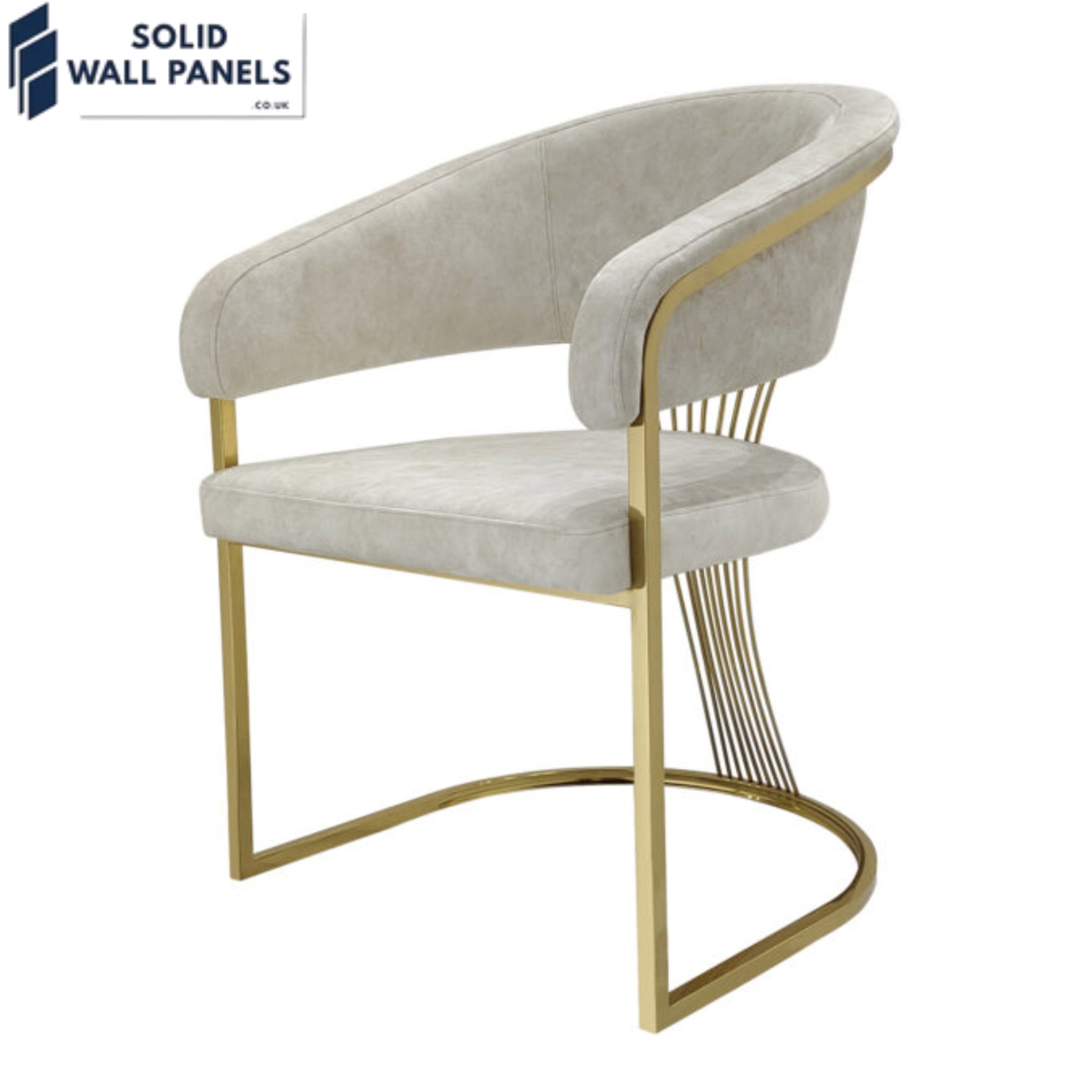 Premium Porado Leathaire Dining Chair Available in Silver & Gold Legs