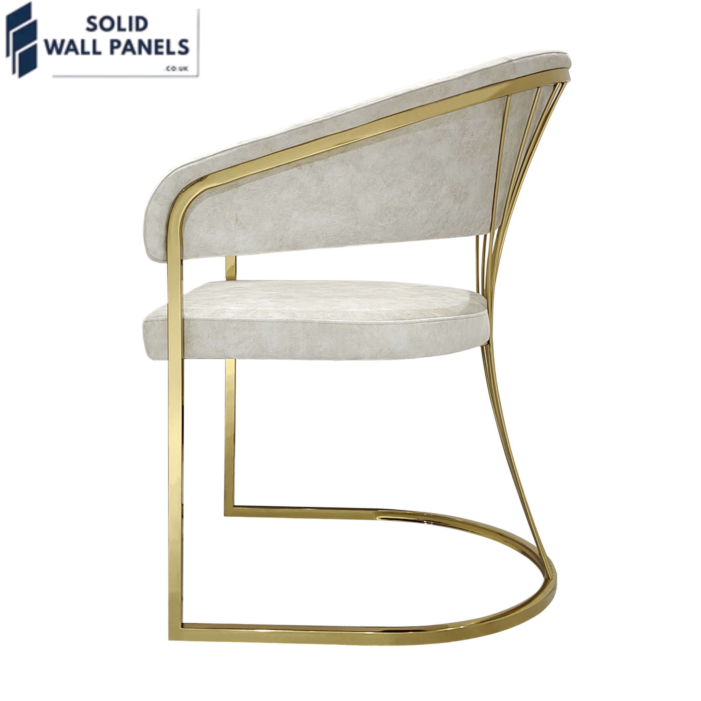 Premium Porado Leathaire Dining Chair Available in Silver & Gold Legs