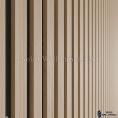 Premium 3 Sided Walnut Wood Veneer Acoustic Slat Wall Panel – 240 × 32 cm (2 Panels)