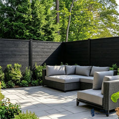 Premium Black Composite Fence Panels | UV Resistant Low Maintenance Garden Fencing