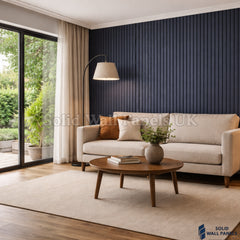 Premium Blue 3 Sided Acoustic Slat Wall Panels – 2400 x 320mm (Pack of 2)