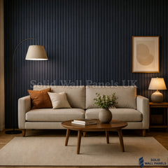 Premium Blue 3 Sided Acoustic Slat Wall Panels – 2400 x 320mm (Pack of 2)