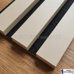 Premium Dove Grey 3 Sided Acoustic Slat Wall Panels – 2400 x 320mm (Pack of 2)