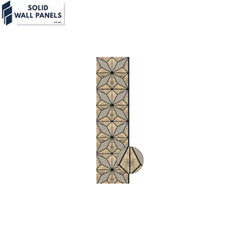 Premium Geometric Gold Glitter Acoustic Wall Panel – 240 × 60 cm | Modern Metallic Design