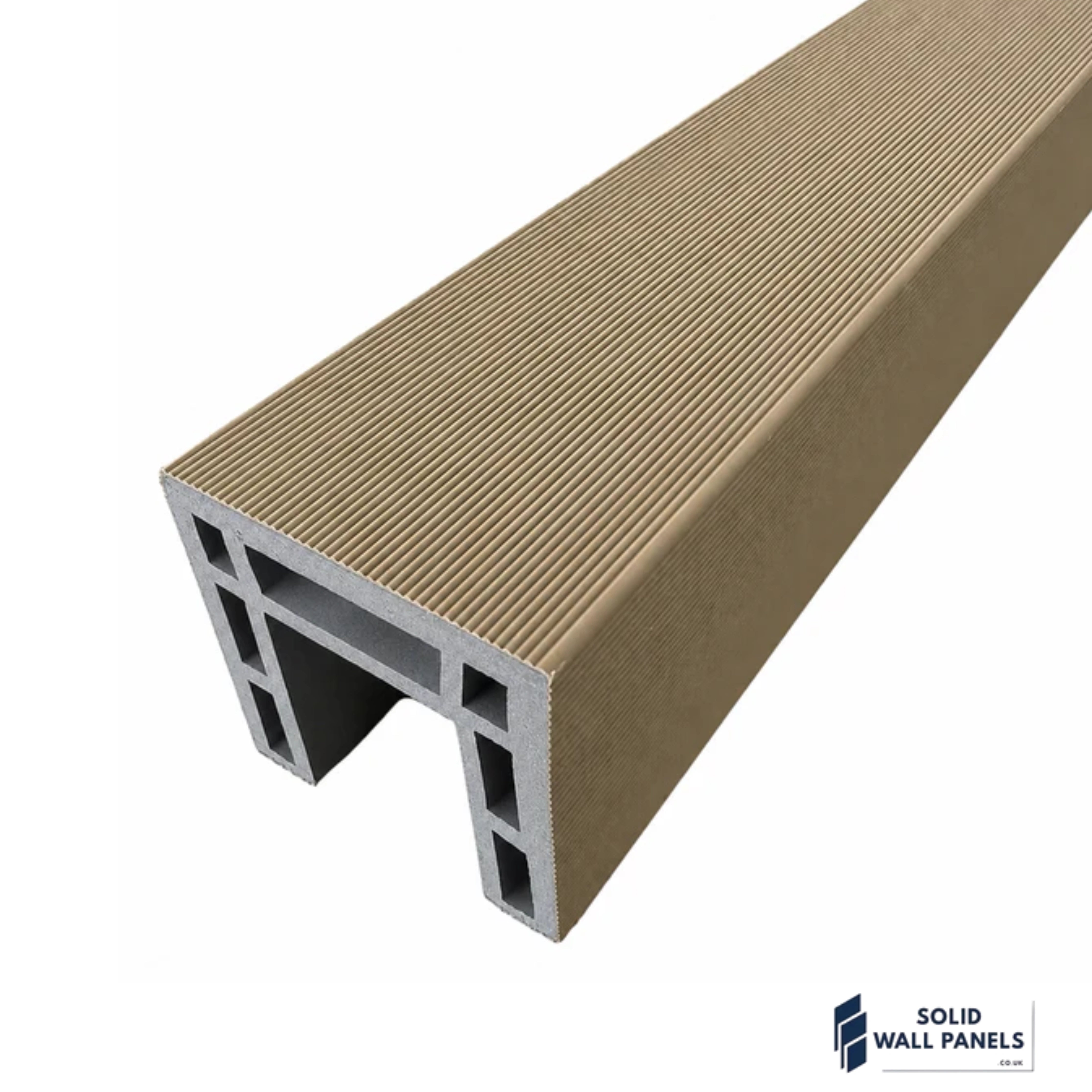 Premium Khaki Composite Fence Panels | UV Resistant Low Maintenance Garden Fencing