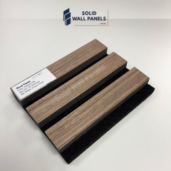 Real Wood Acoustic Slatted Wall Panels –  Light Oak (60×240 cm) | Fast UK Delivery