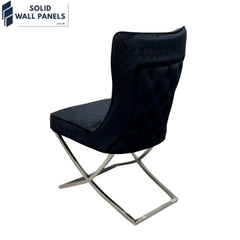 Modern Rome Velvet Dining Chair - Set of 2 | 3 Colours Available 
