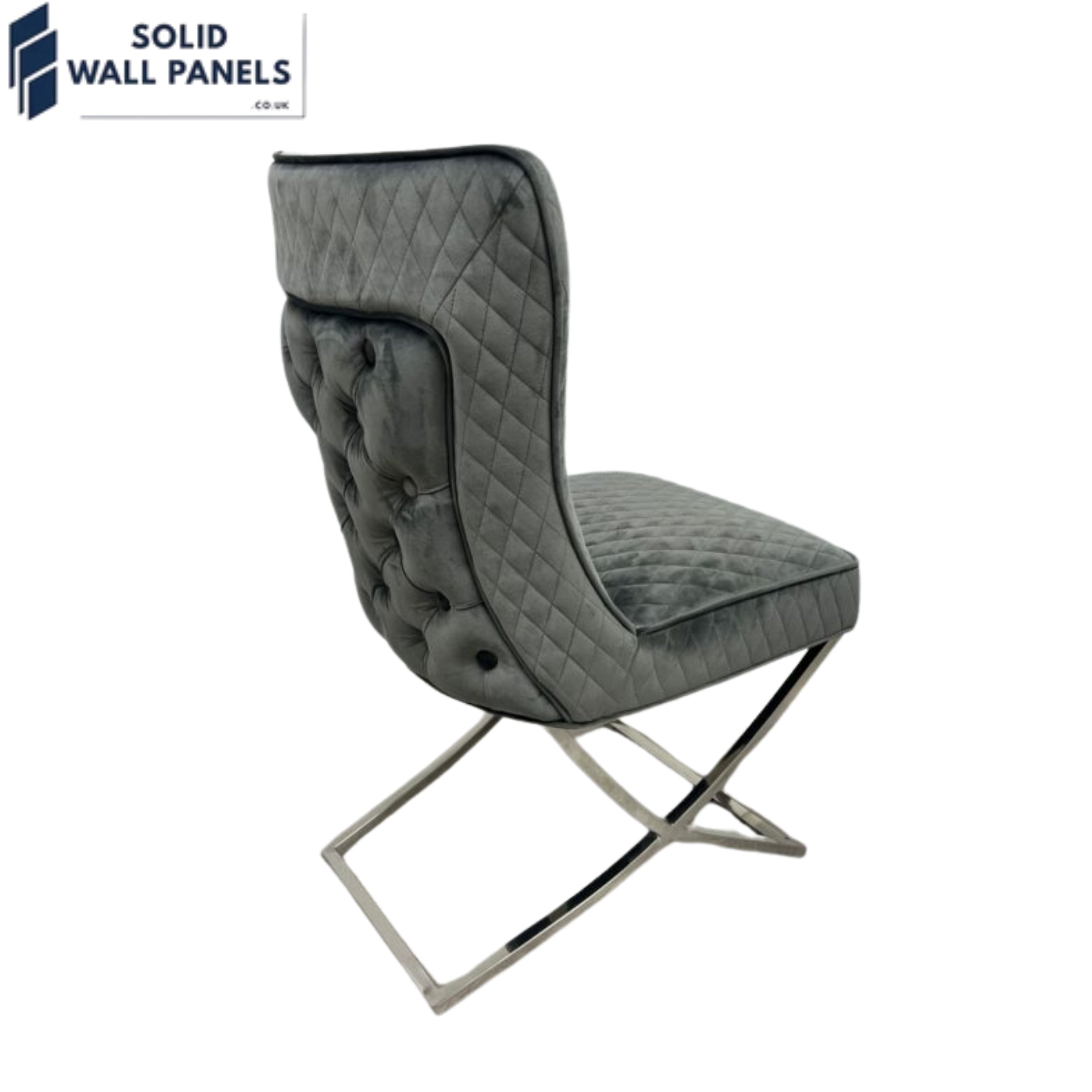 Modern Rome Velvet Dining Chair - Set of 2 | 3 Colours Available 