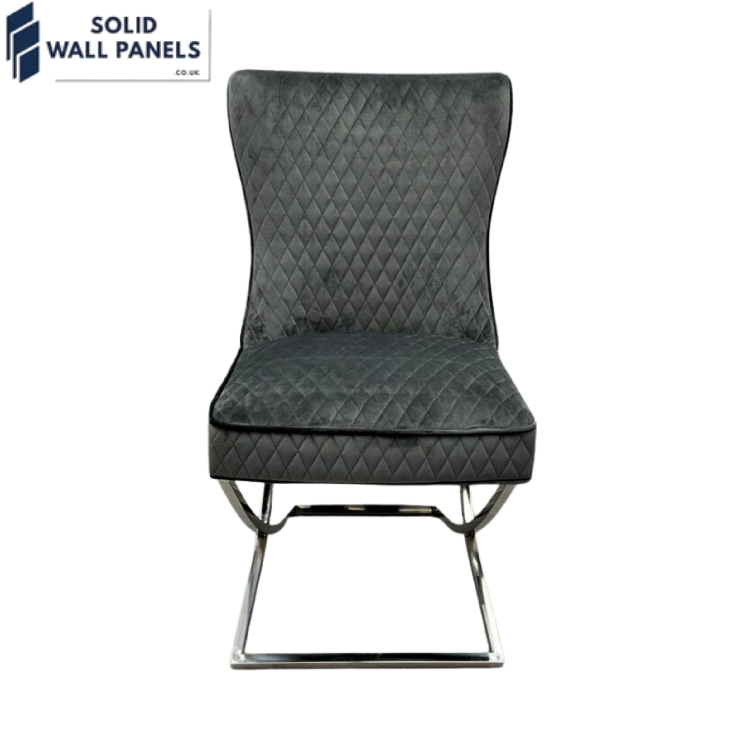 Modern Rome Velvet Dining Chair - Set of 2 | 3 Colours Available 
