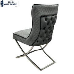 Modern Rome Velvet Dining Chair - Set of 2 | 3 Colours Available 