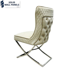 Modern Rome Velvet Dining Chair - Set of 2 | 3 Colours Available 
