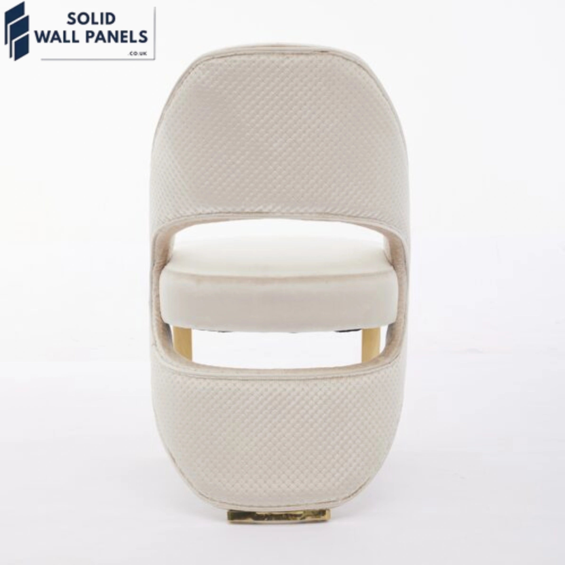 Modern Santorini Dining Chair with Sleek Gold Legs | Fast UK Delivery
