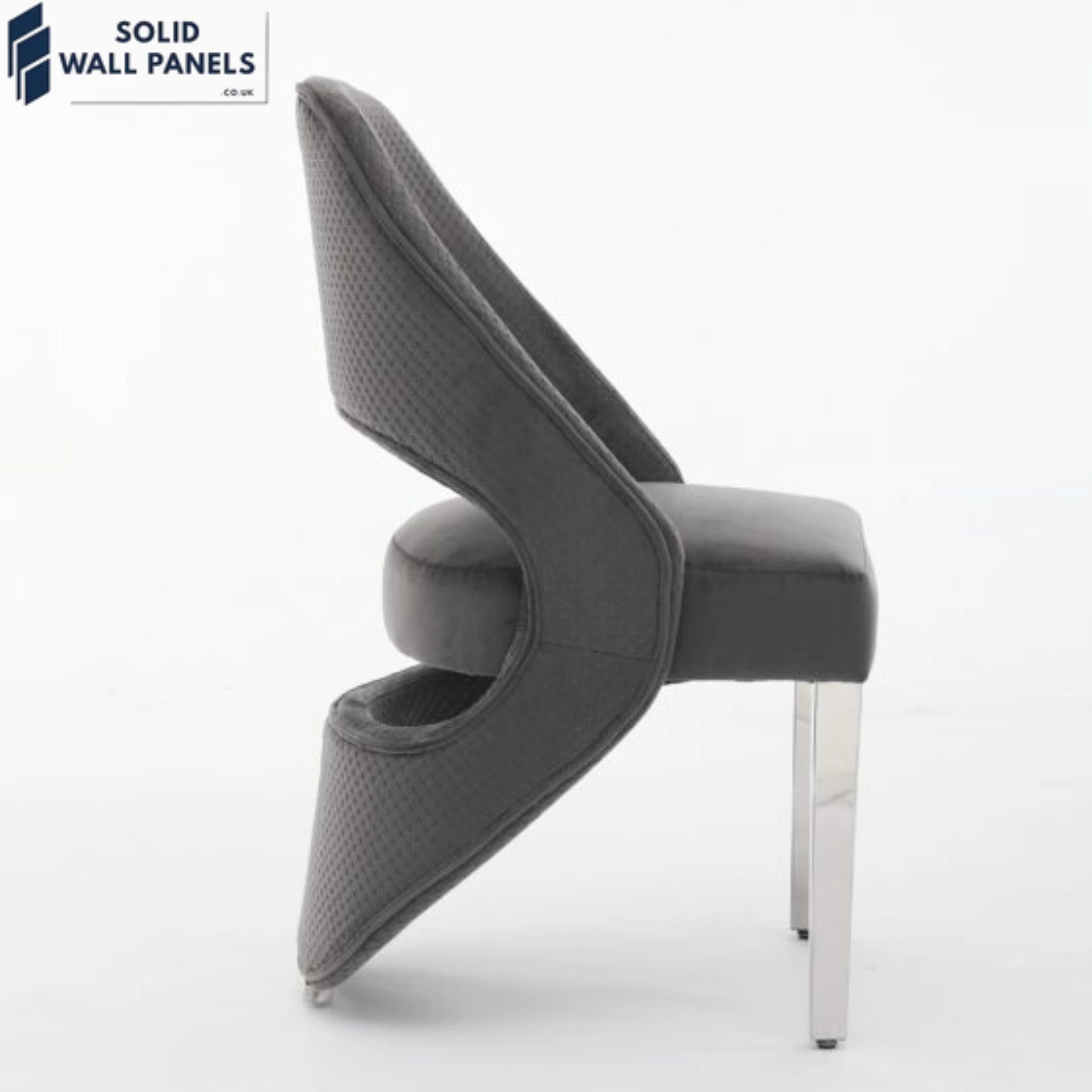 Modern Design Santorini Dining Chair with Silver Legs