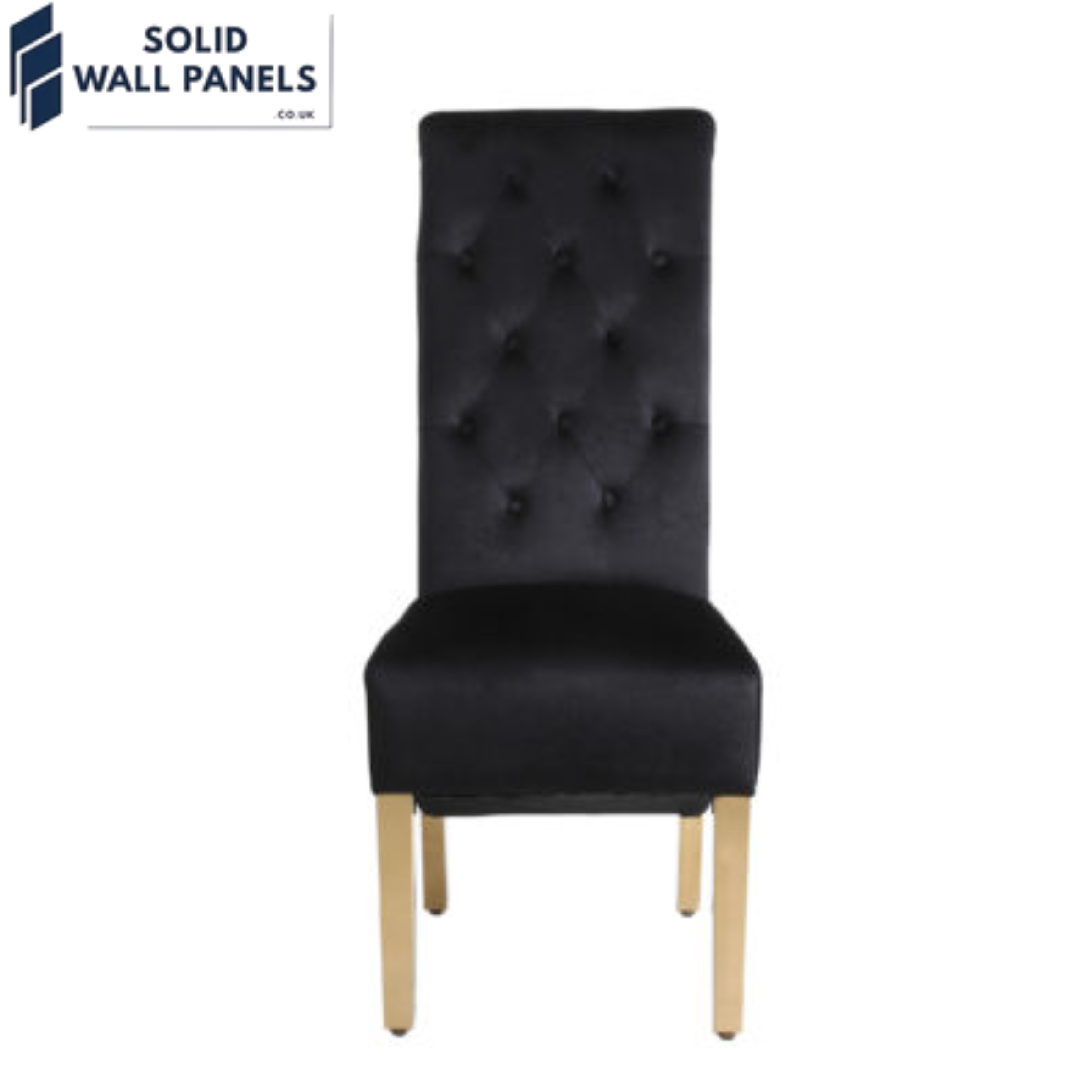Sofia Gold Square Knocker High Back Dining Chair – Set of 2