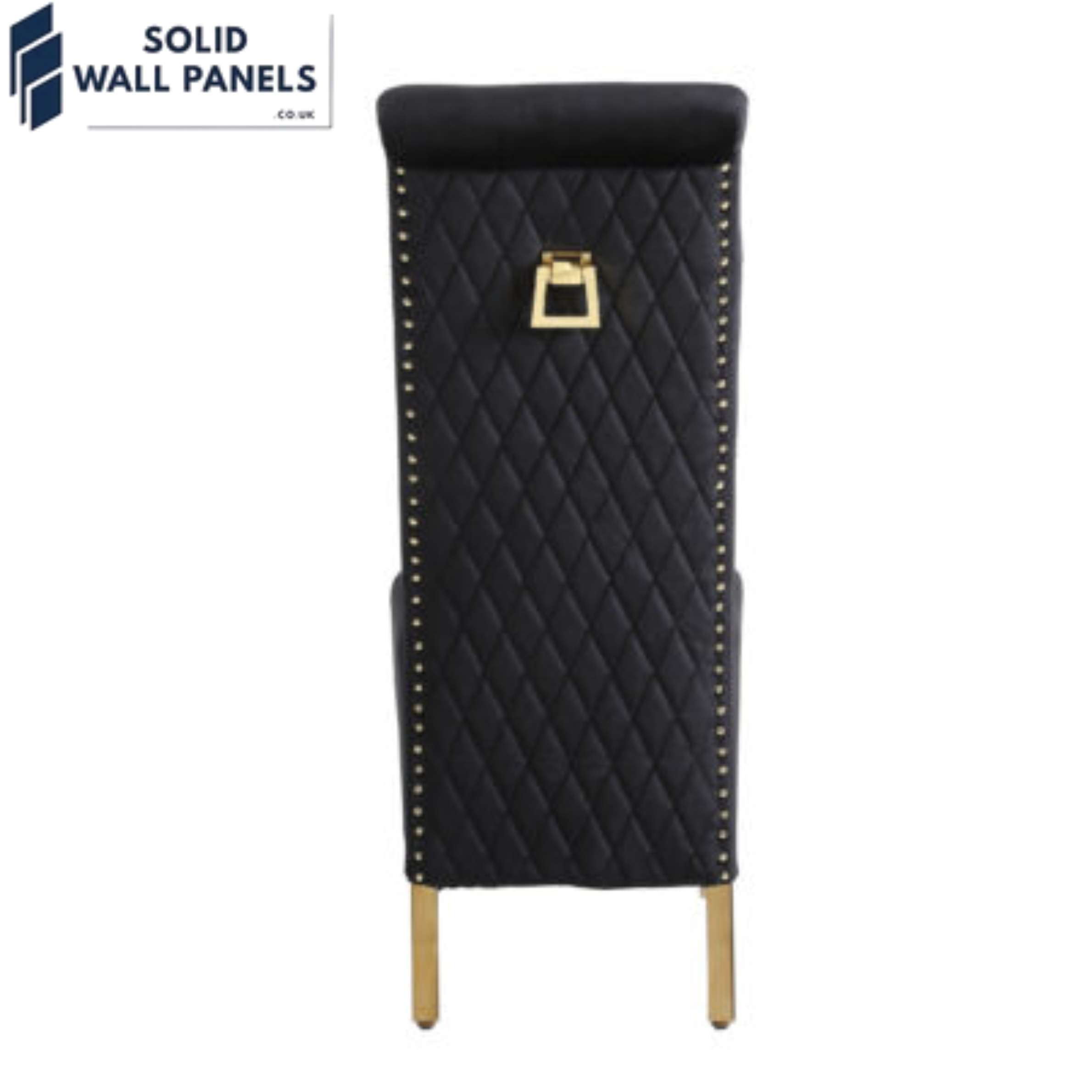 Sofia Gold Square Knocker High Back Dining Chair – Set of 2