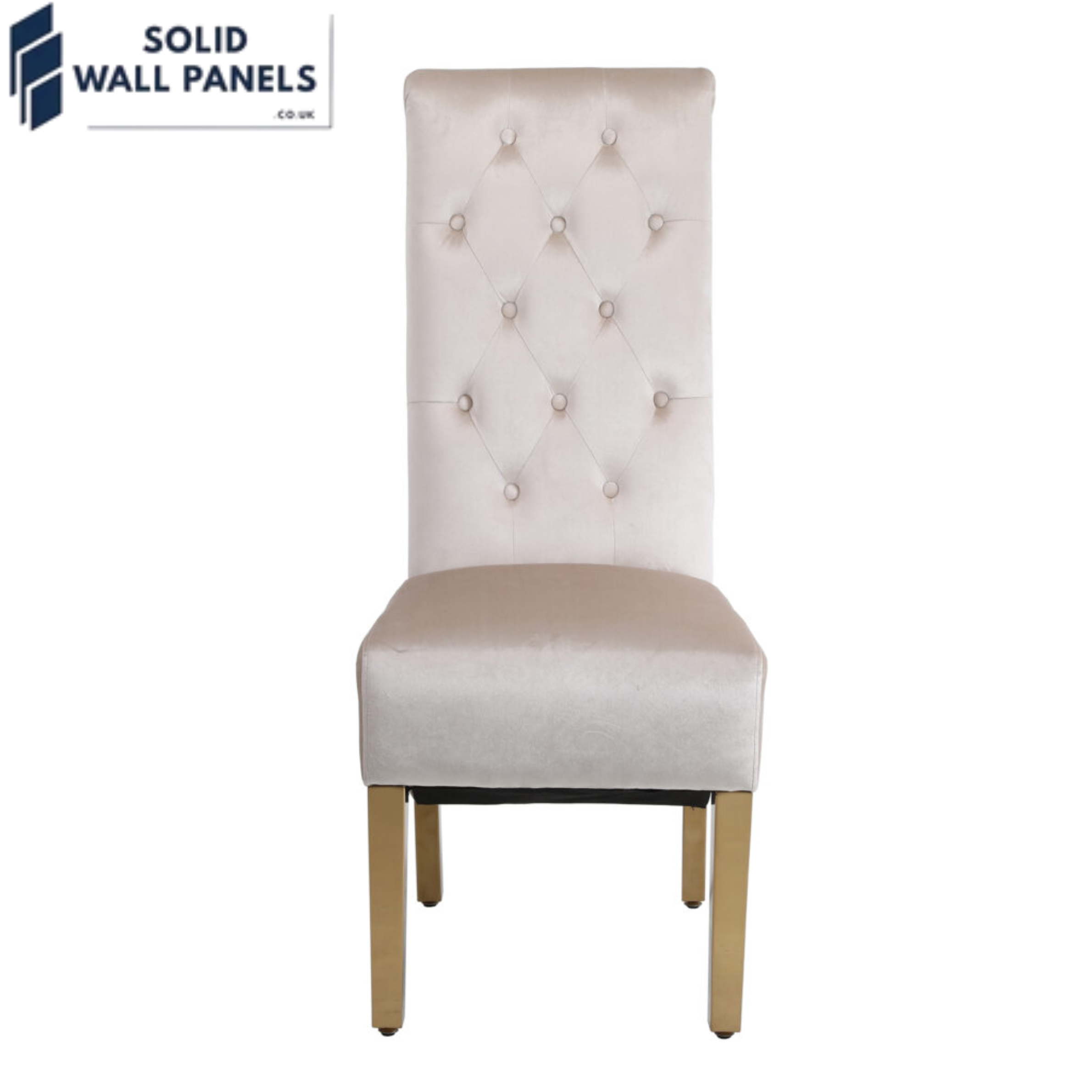 Sofia Gold Square Knocker High Back Dining Chair – Set of 2