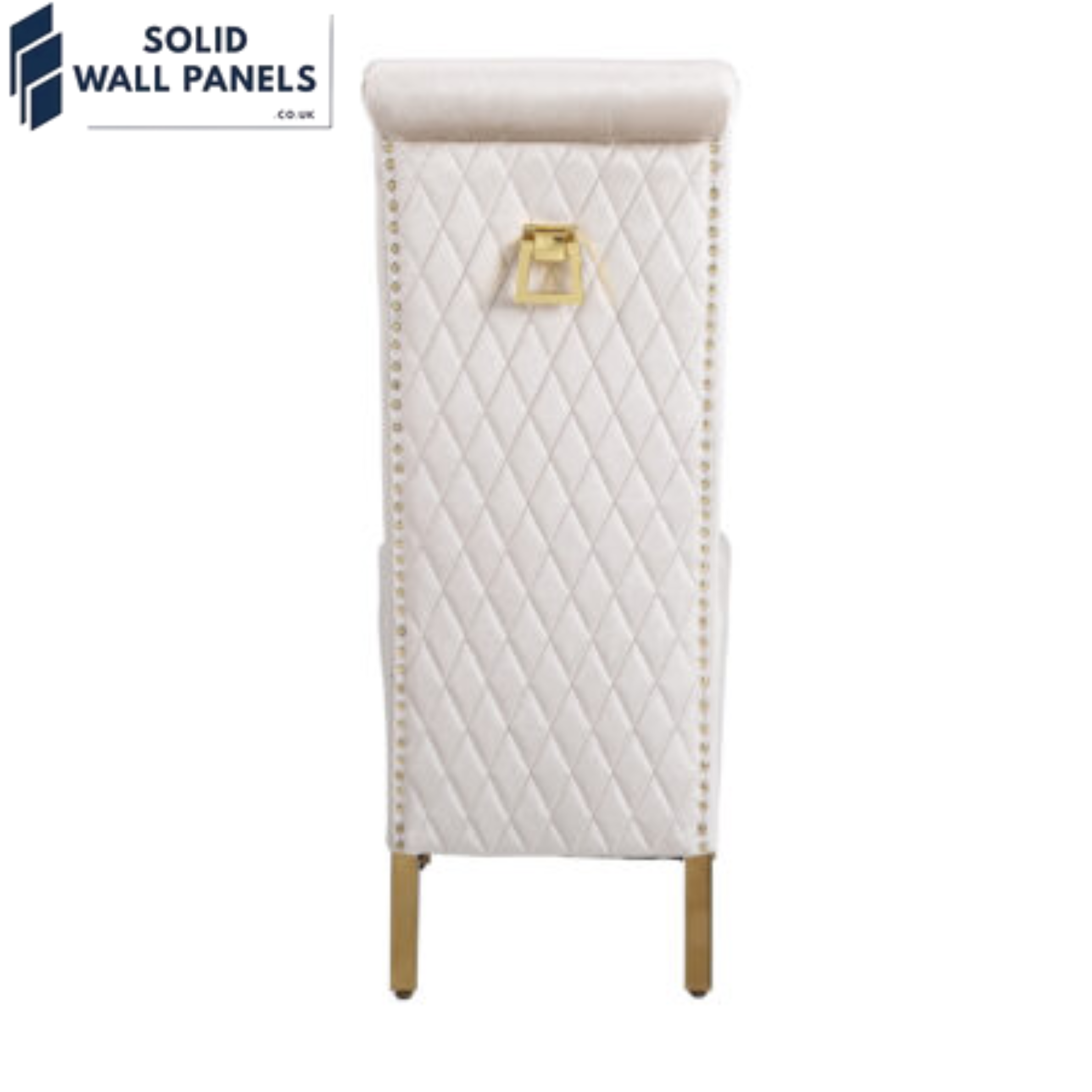 Sofia Gold Square Knocker High Back Dining Chair – Set of 2