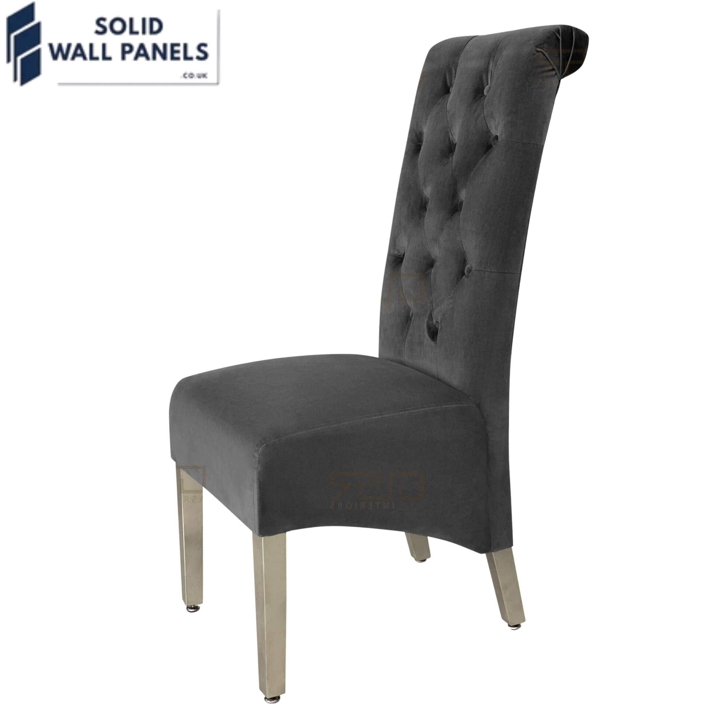 Sofia Chrome Leg Lion Knocker Dining Chairs – 5 Colours Available