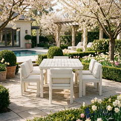 Sofia 6 Seater Aluminium Garden Dining Set – Taupe Outdoor Dining Table & Chairs