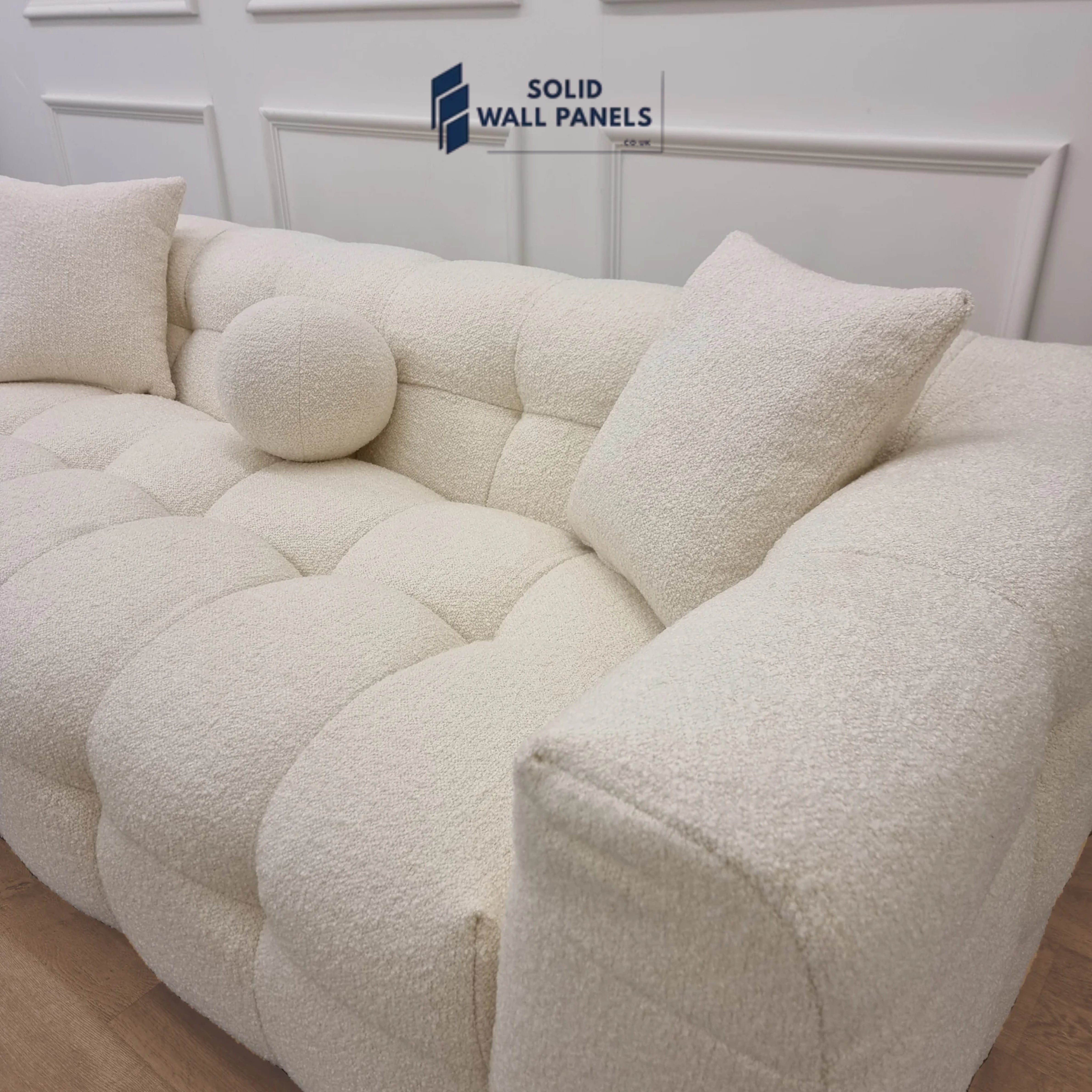 The Cream Bubble Boucle 3 Seater Sofa – Premium Comfort and Timeless Design