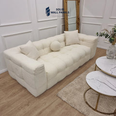 The Cream Bubble Boucle 3 Seater Sofa – Premium Comfort and Timeless Design