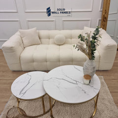 The Cream Bubble Boucle 3 Seater Sofa – Premium Comfort and Timeless Design