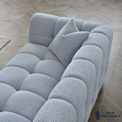 Tribeca Sofa Range – Pearl Boucle Fabric | Modern Chesterfield Design