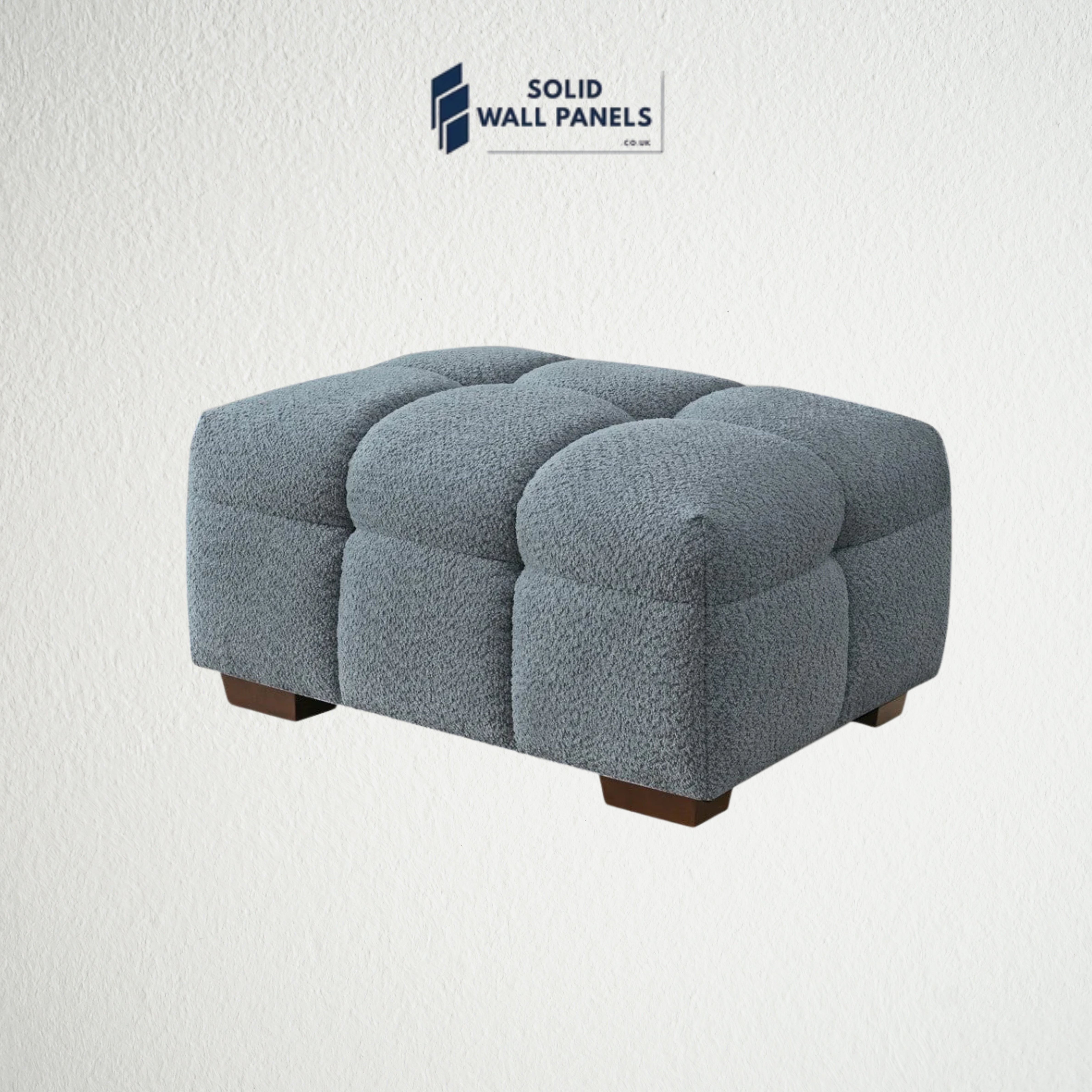 Tribeca Corner Sofa – Iron Boucle Fabric | Modern Chesterfield Design