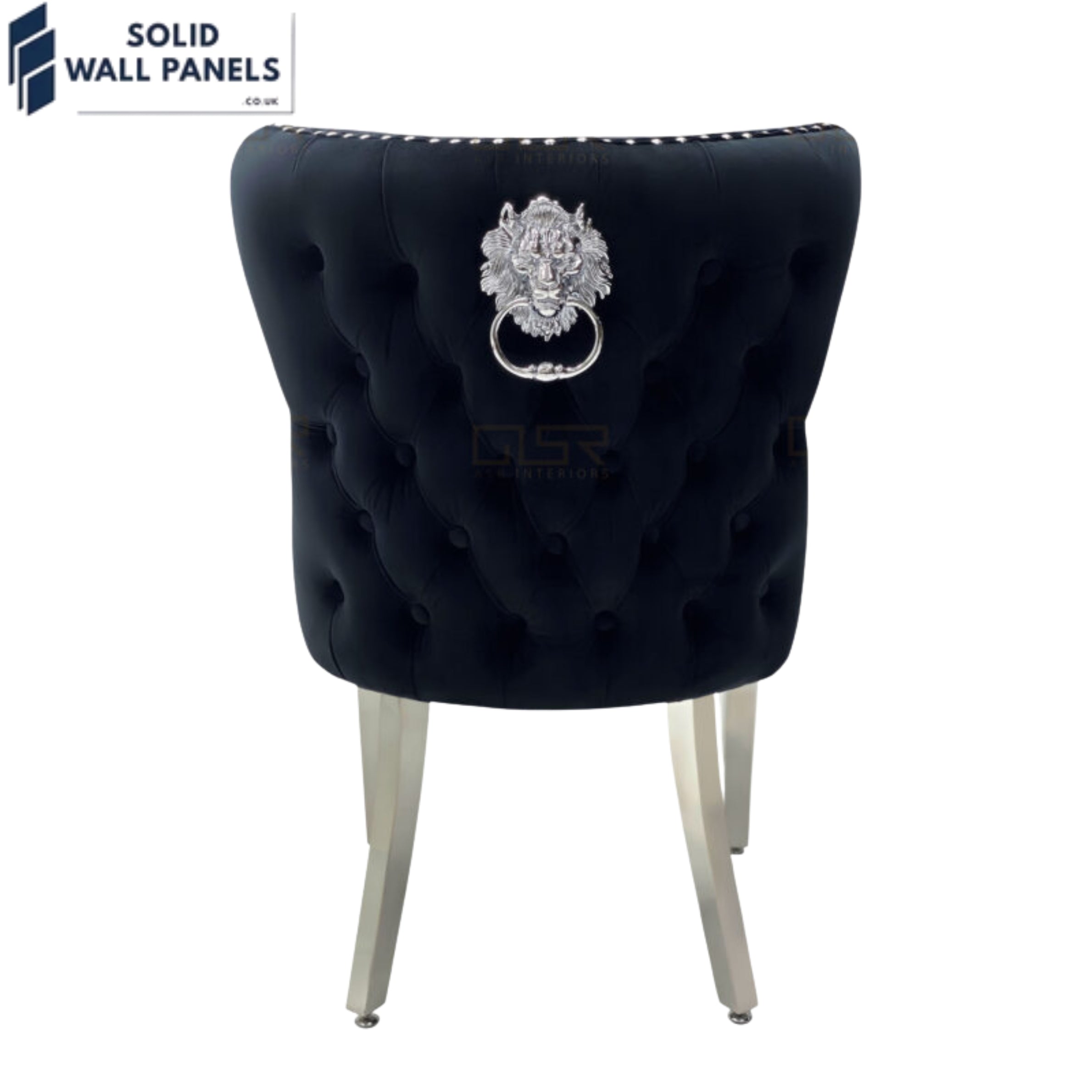 Valentino Lion Knocker Velvet Dining Chairs – Luxury Modern Design