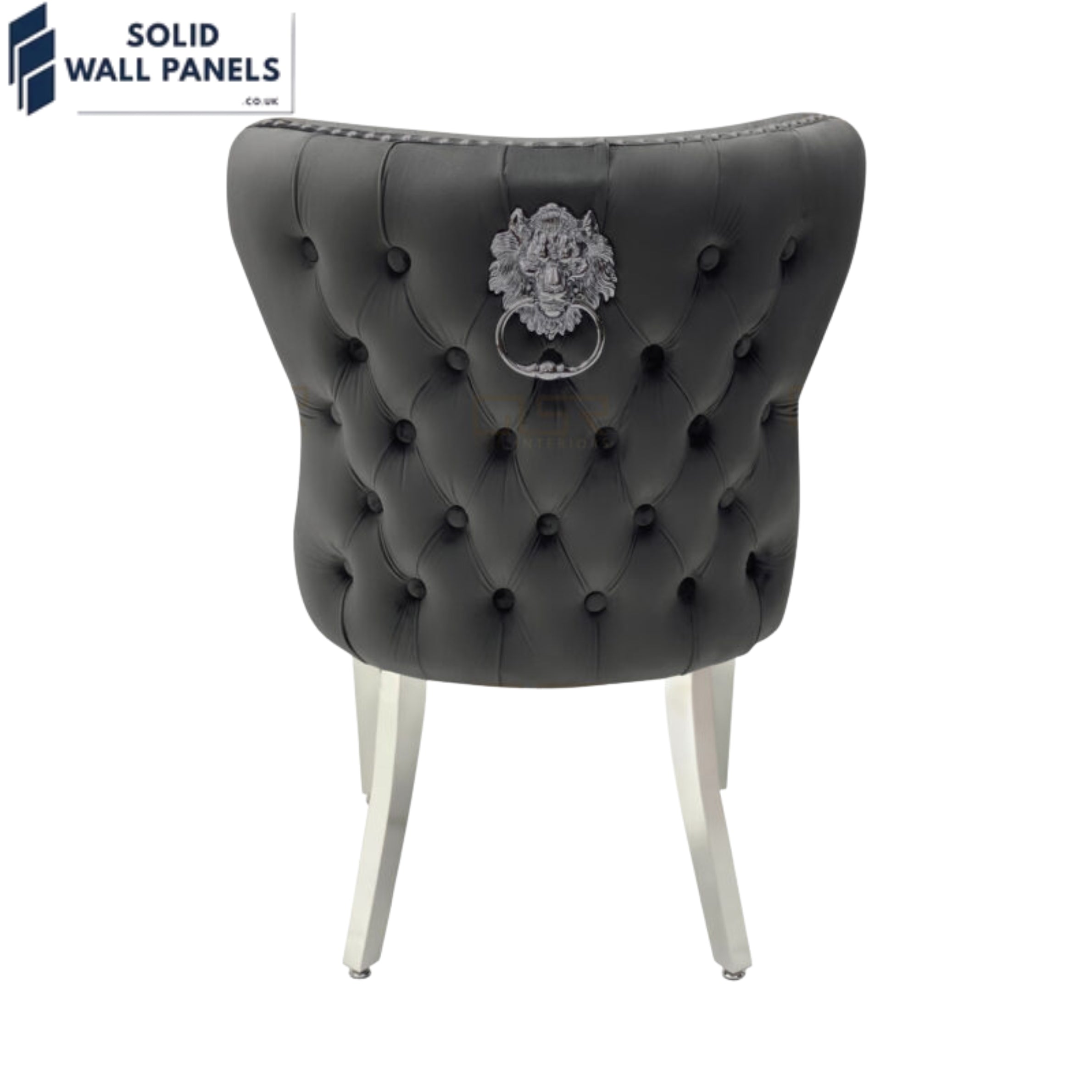 Valentino Lion Knocker Velvet Dining Chairs – Luxury Modern Design