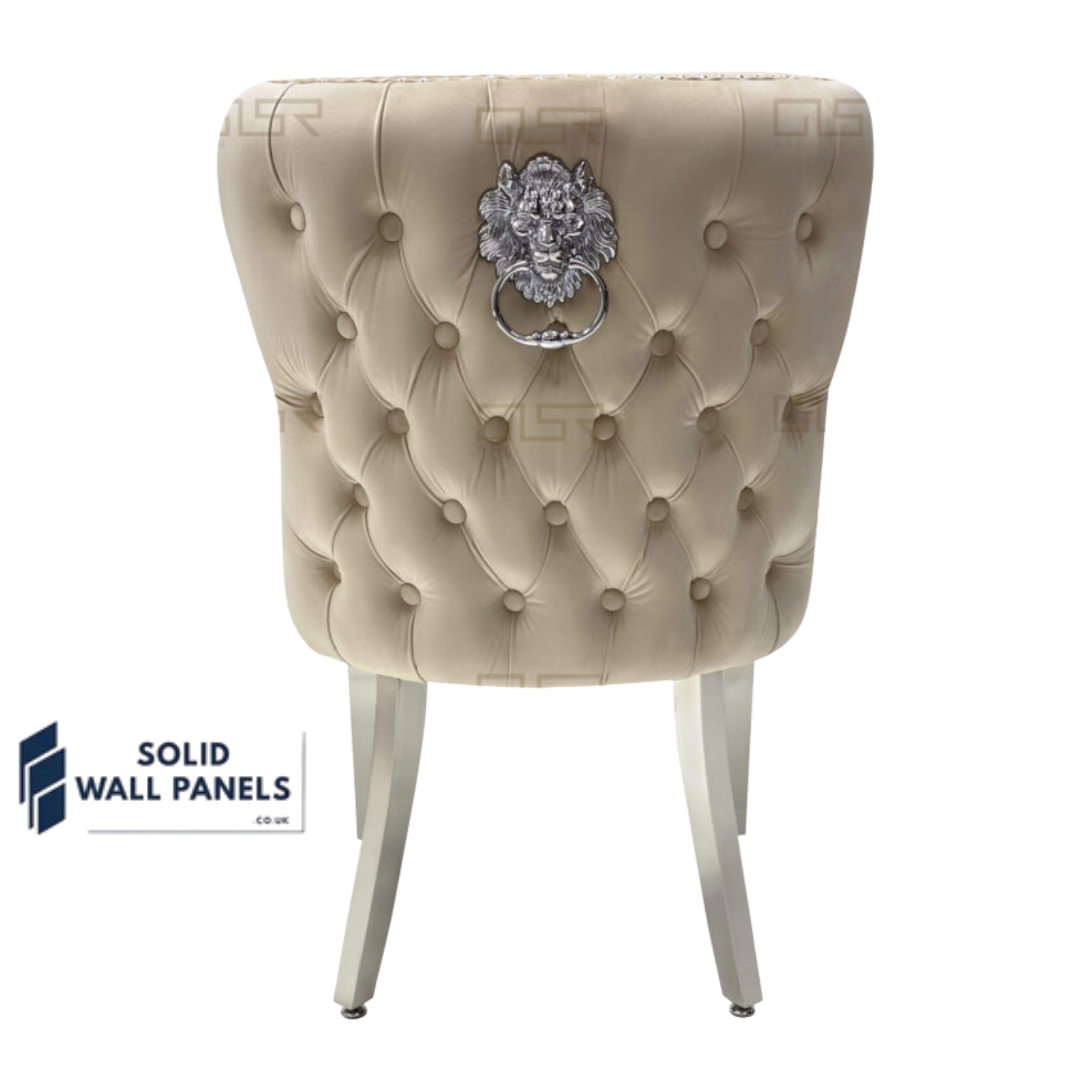 Valentino Lion Knocker Velvet Dining Chairs – Luxury Modern Design