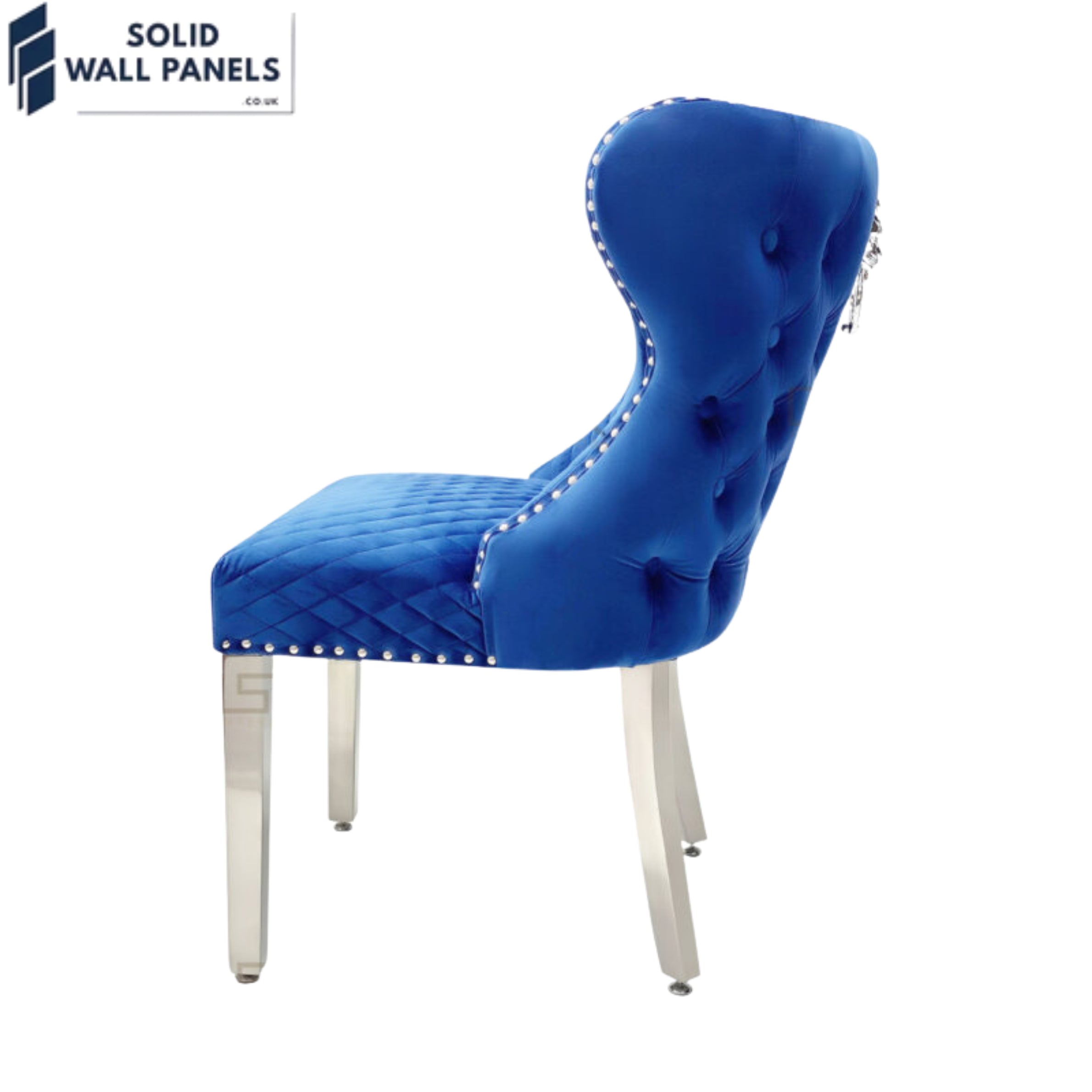 Valentino Lion Knocker Velvet Dining Chairs – Luxury Modern Design