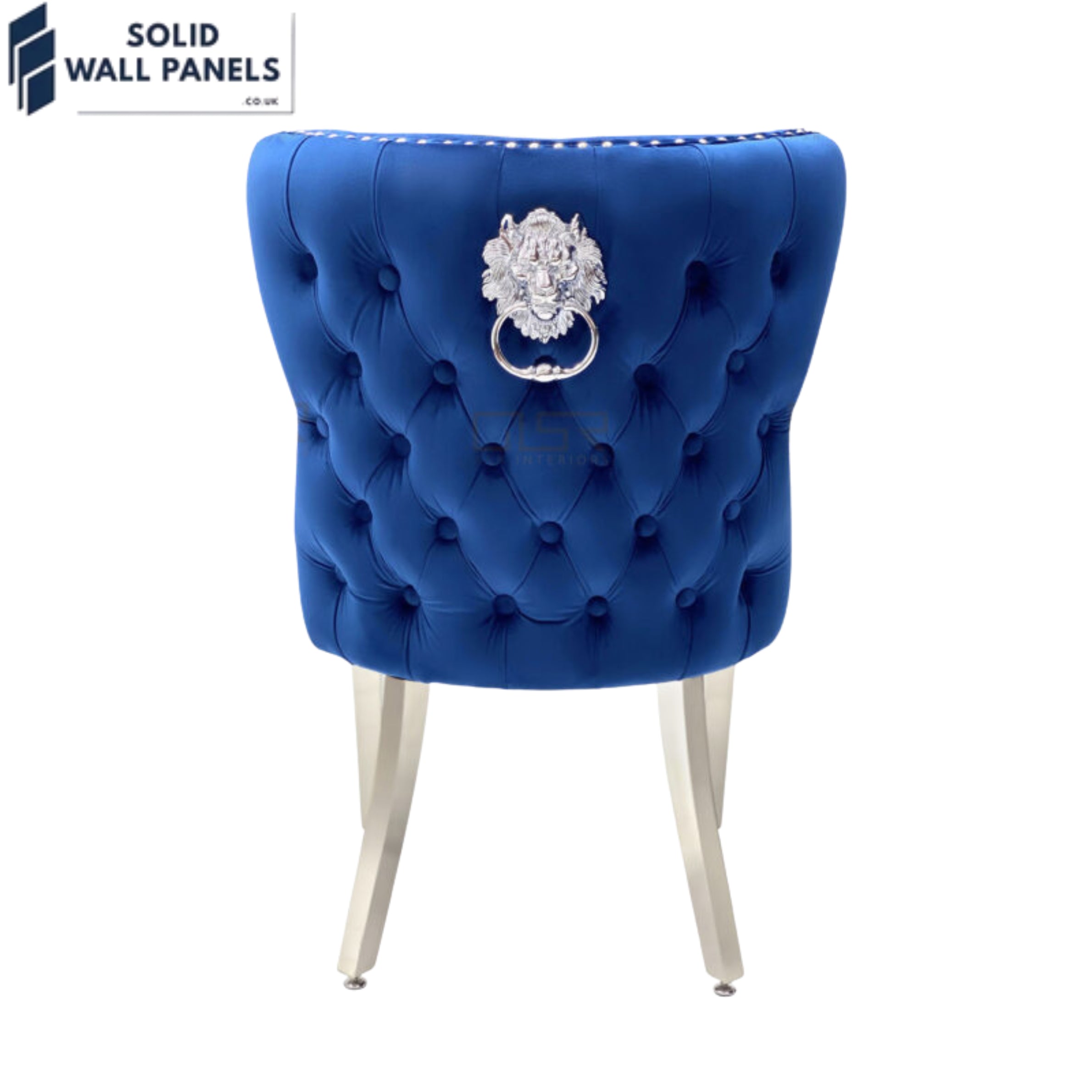 Valentino Lion Knocker Velvet Dining Chairs – Luxury Modern Design