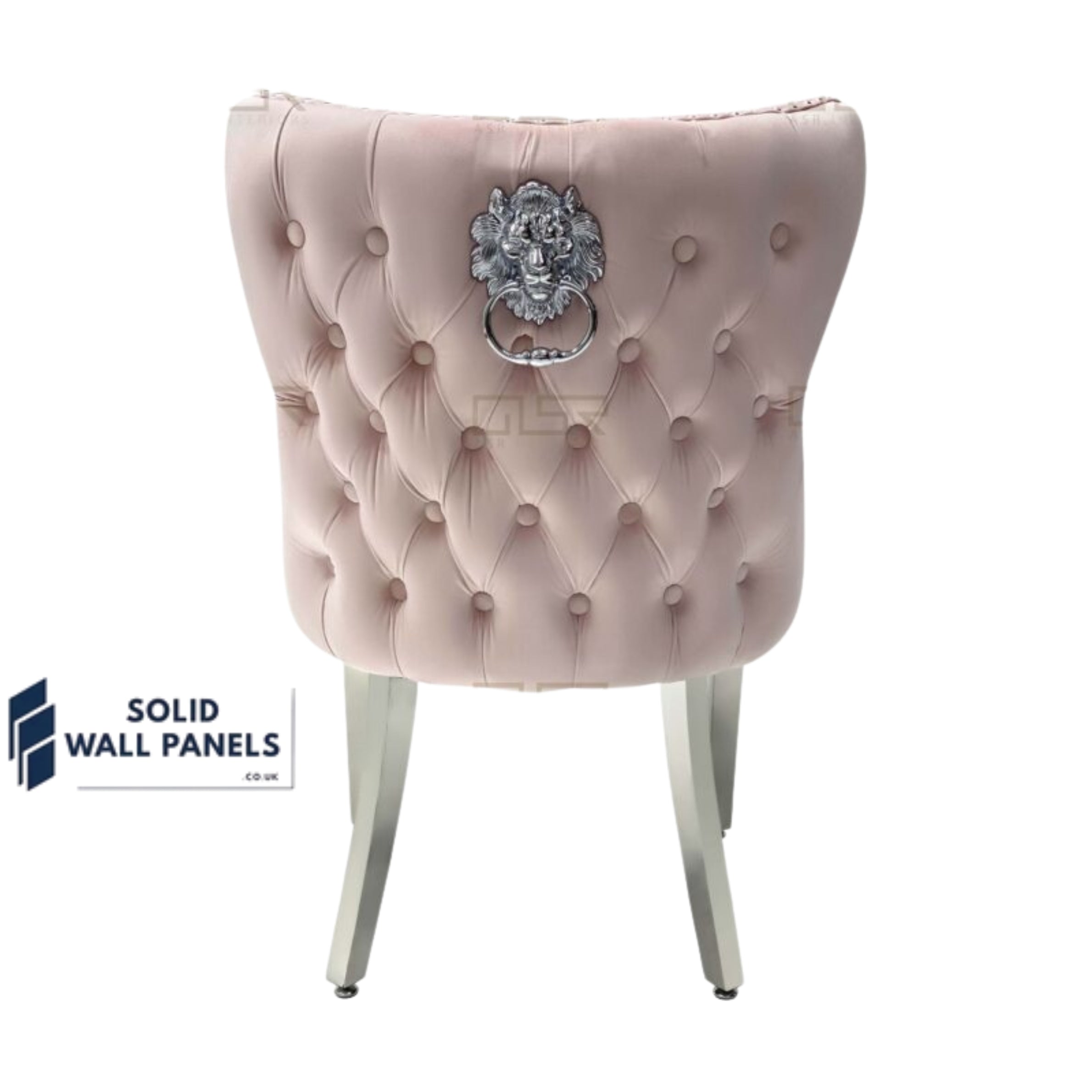 Valentino Lion Knocker Velvet Dining Chairs – Luxury Modern Design