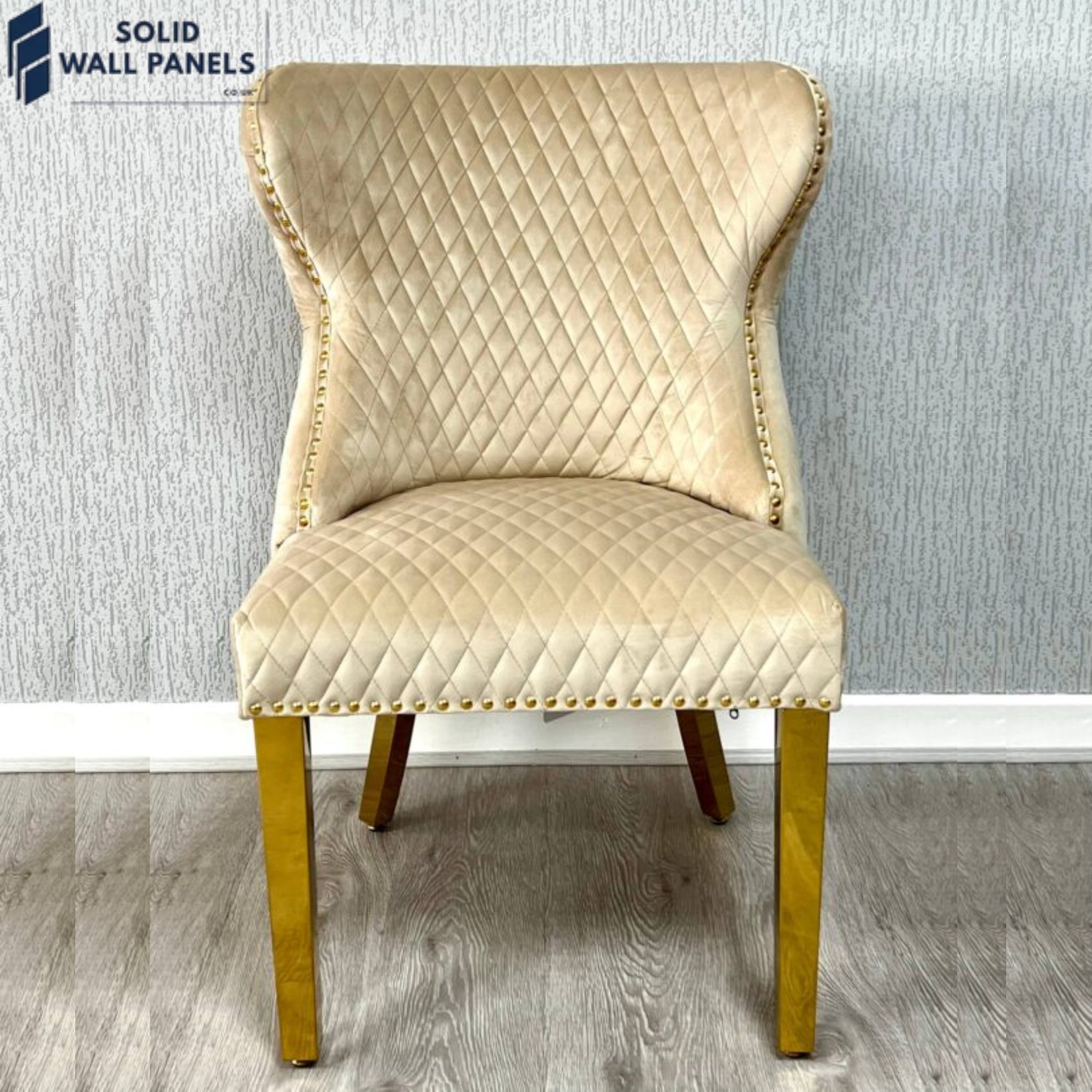 Valentino Gold Lion Knocker Velvet Chairs | 2 Colours Available
