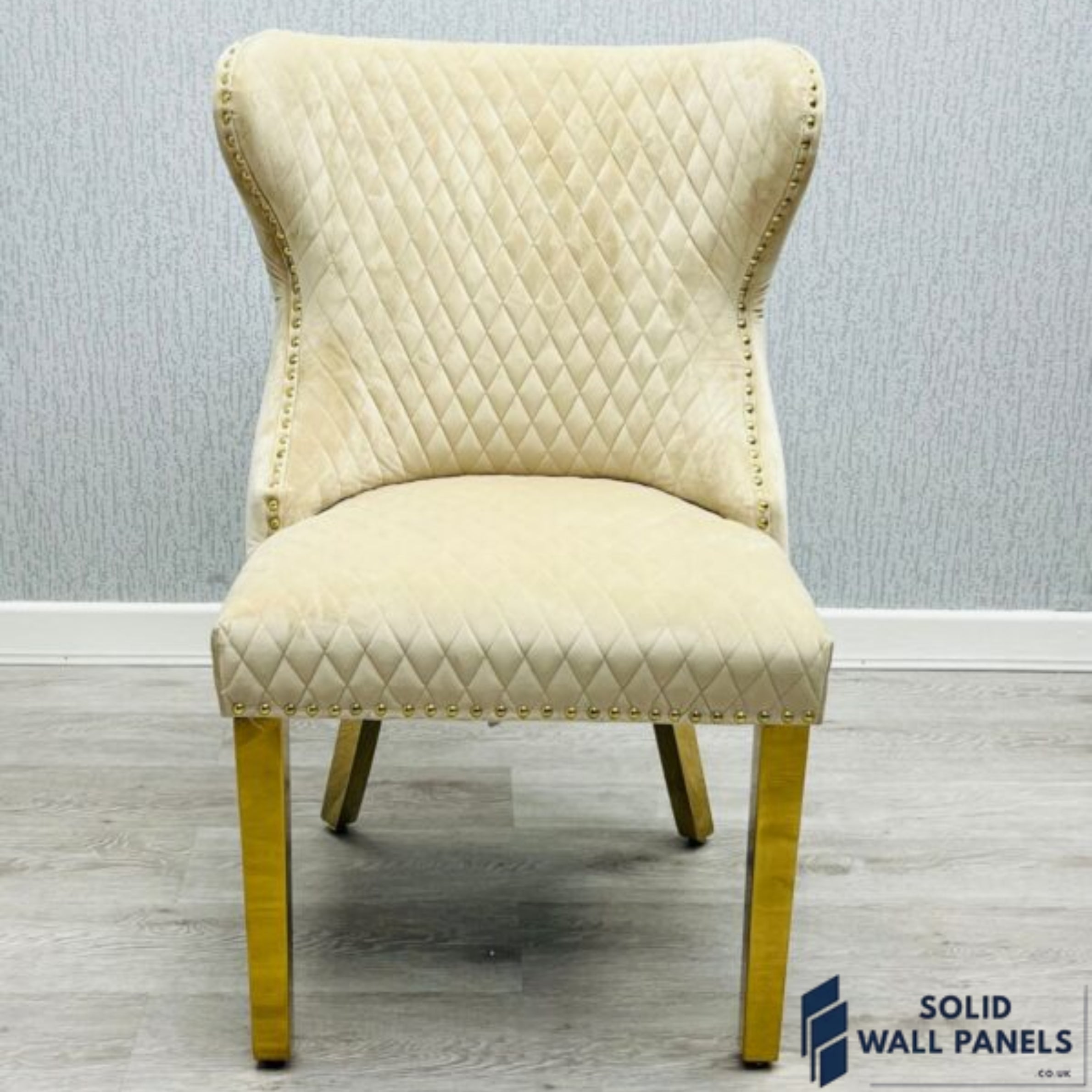 Valentino Velvet Gold Ring Knocker Dining Chairs | 2 Colours Available
