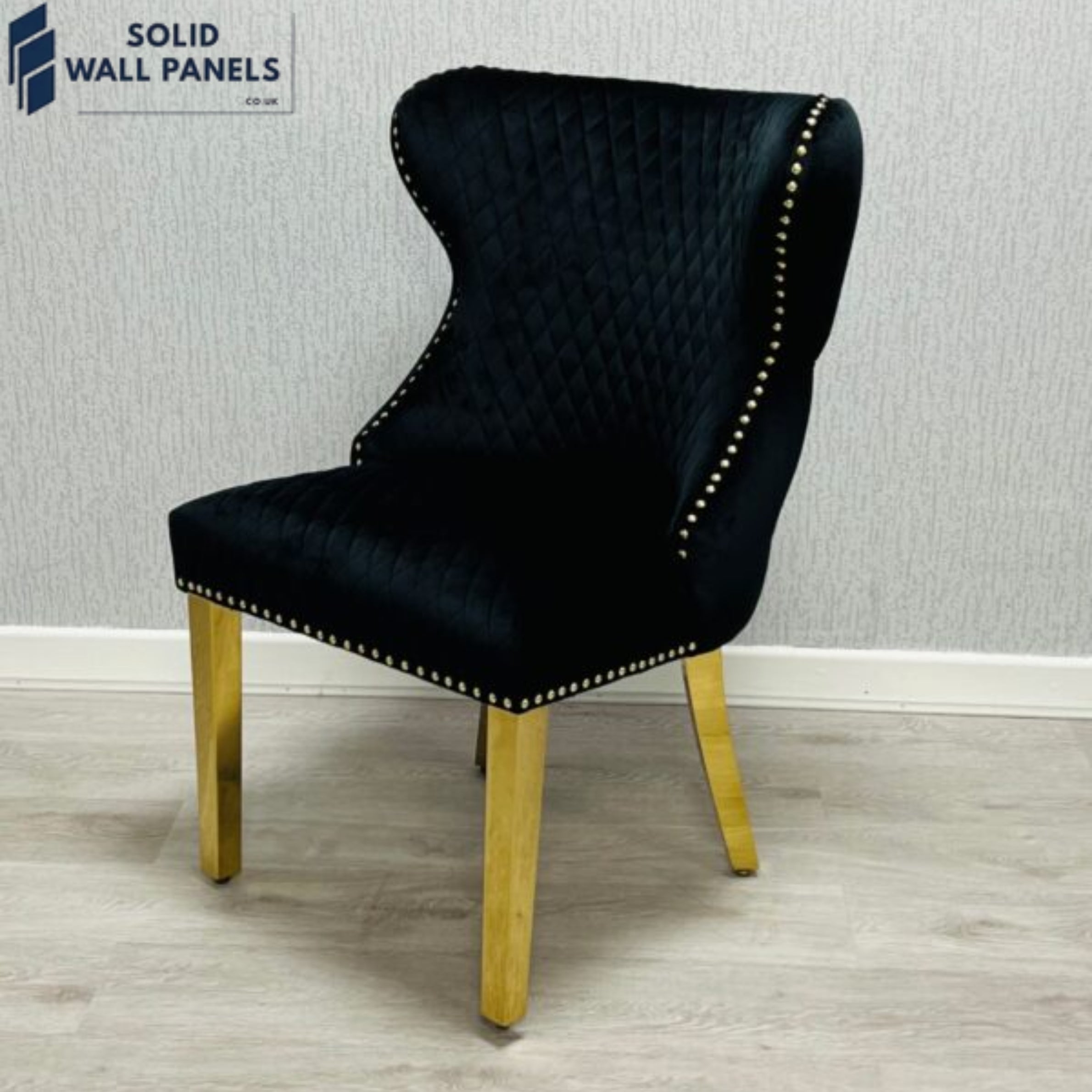 Valentino Velvet Gold Ring Knocker Dining Chairs | 2 Colours Available