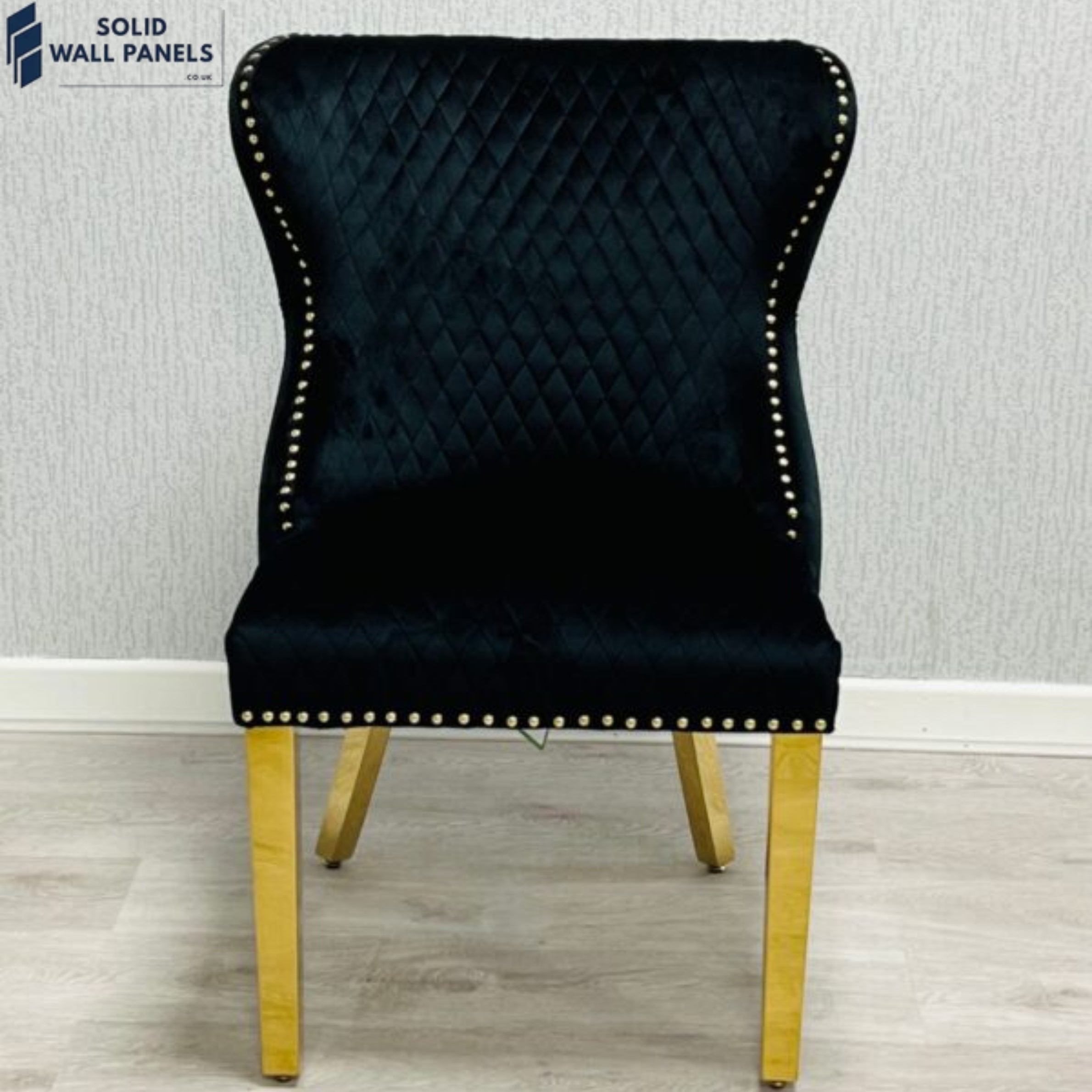 Valentino Velvet Gold Ring Knocker Dining Chairs | 2 Colours Available