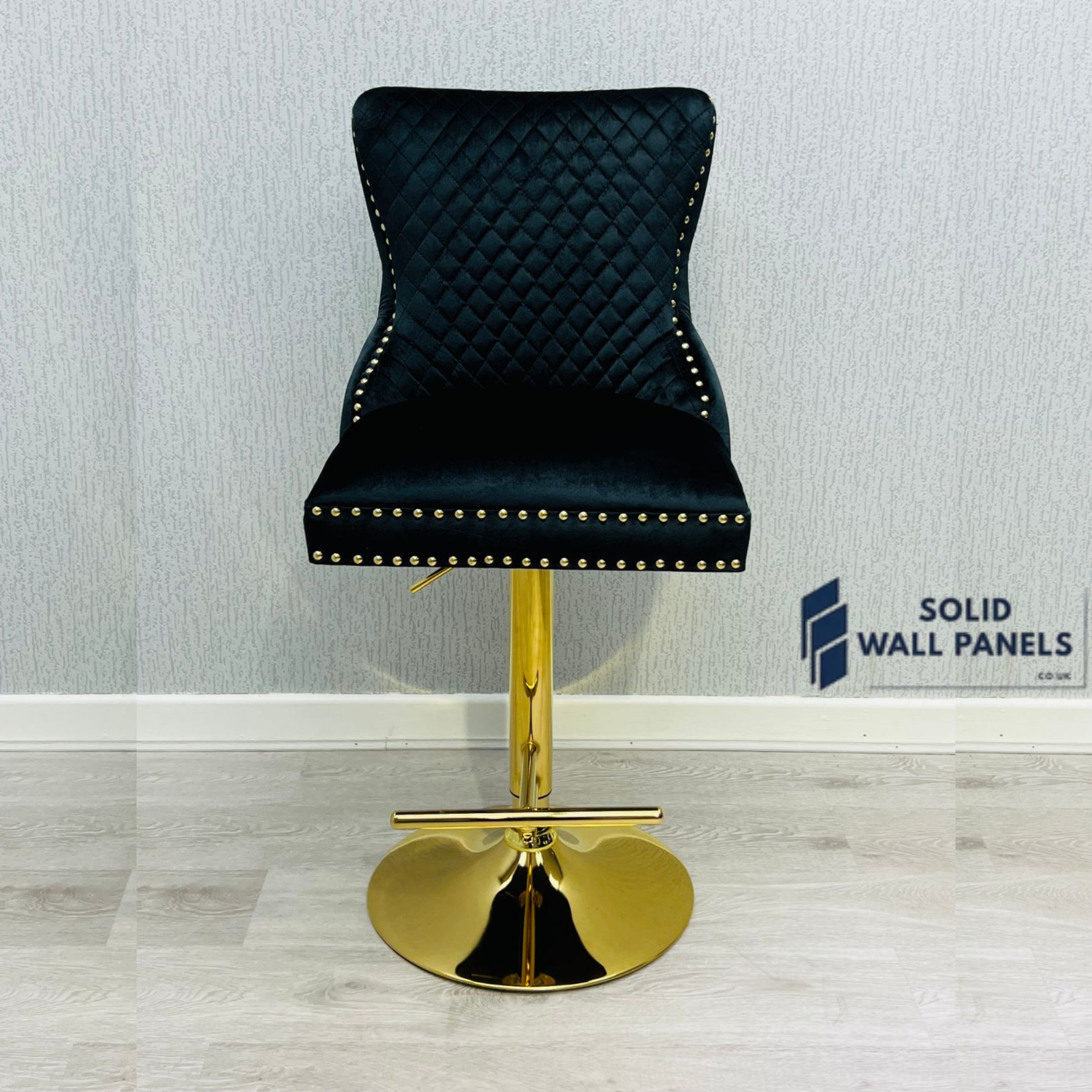 Premium Victoria Bar Stool Gold Ring Knocker  – Luxury Modern Design